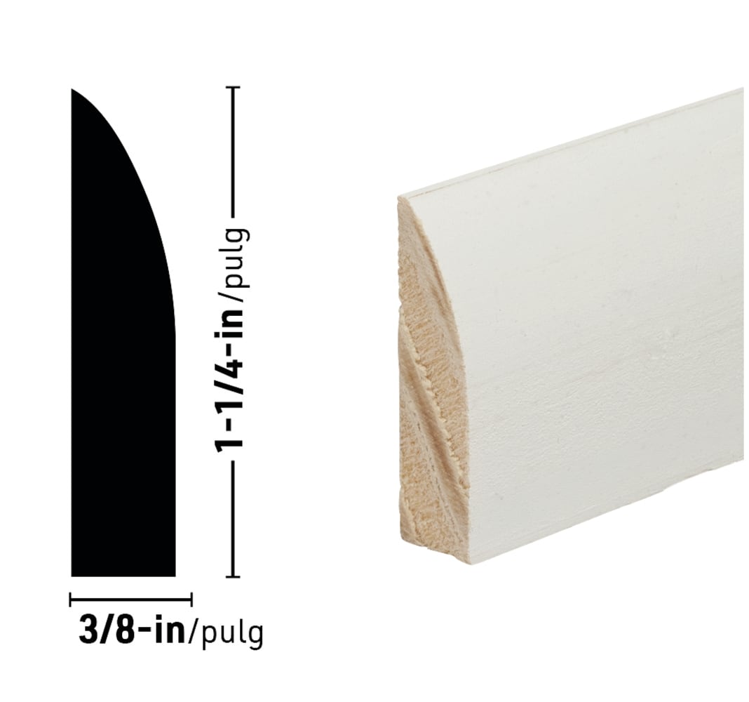 RELIABILT 3/8-in x 1-1/4-in x 7-ft Primed Pine Stop in the Window