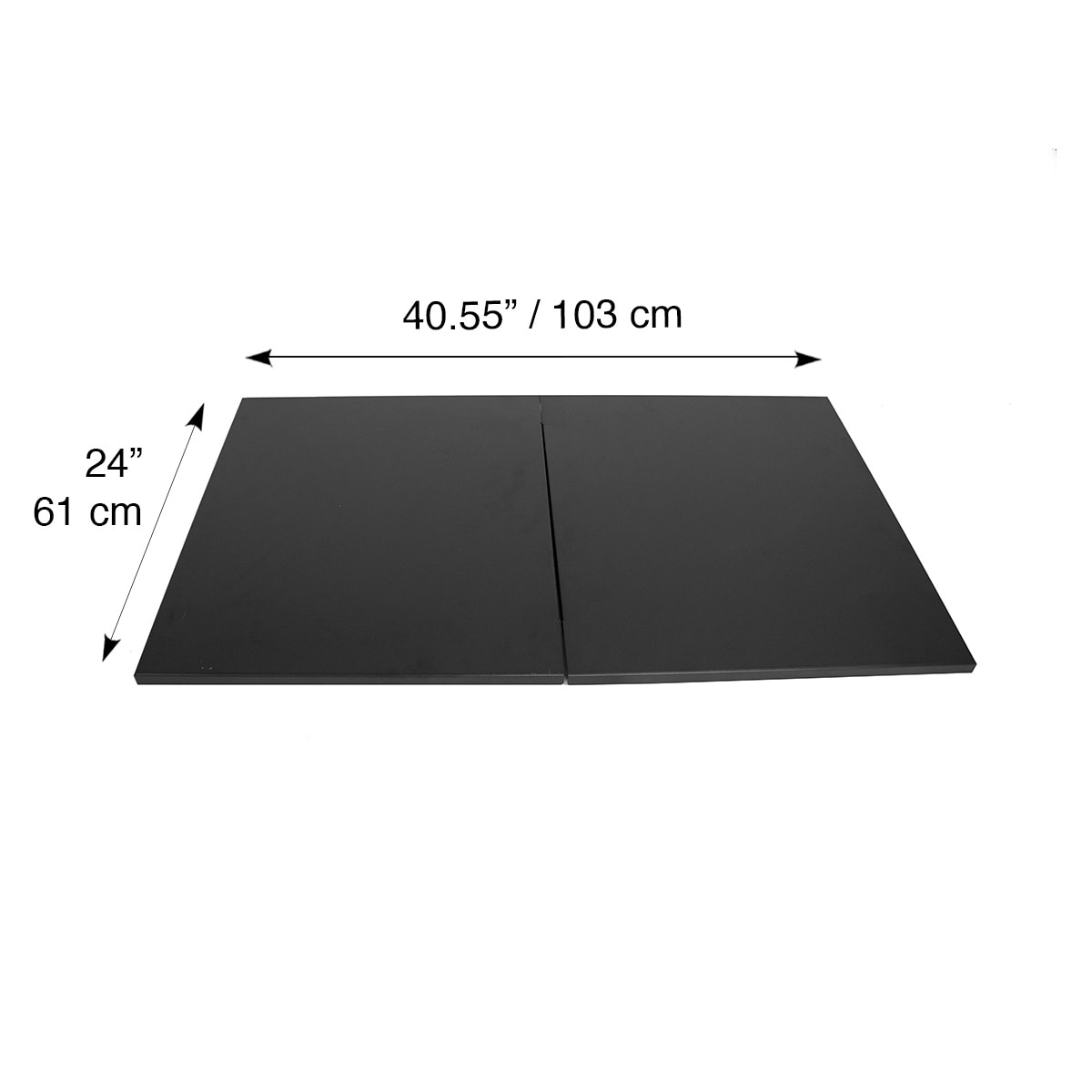 Black Steel Rectangle Fire Pit Lid with Drainage Design