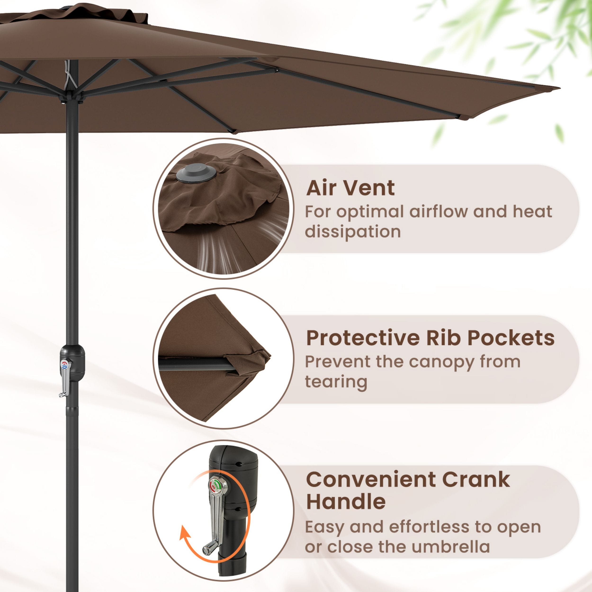 WELLFOR TDZ10213PT Umbrellas-2 - View #4