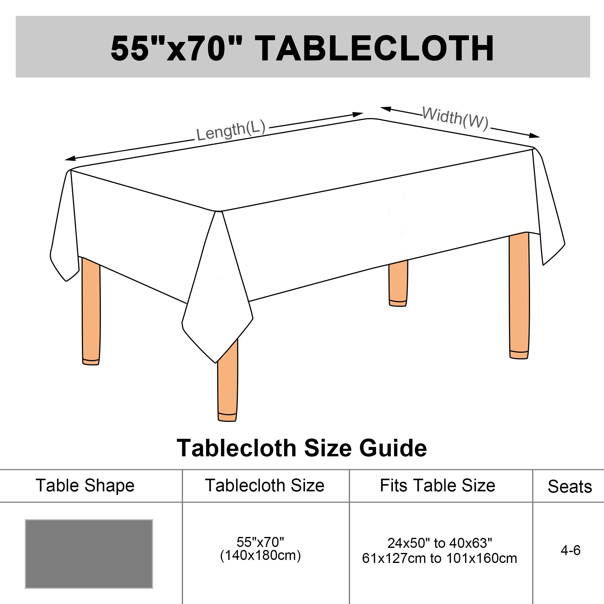 Unique Bargains S26011200UX3951 Table-Covers - View #9