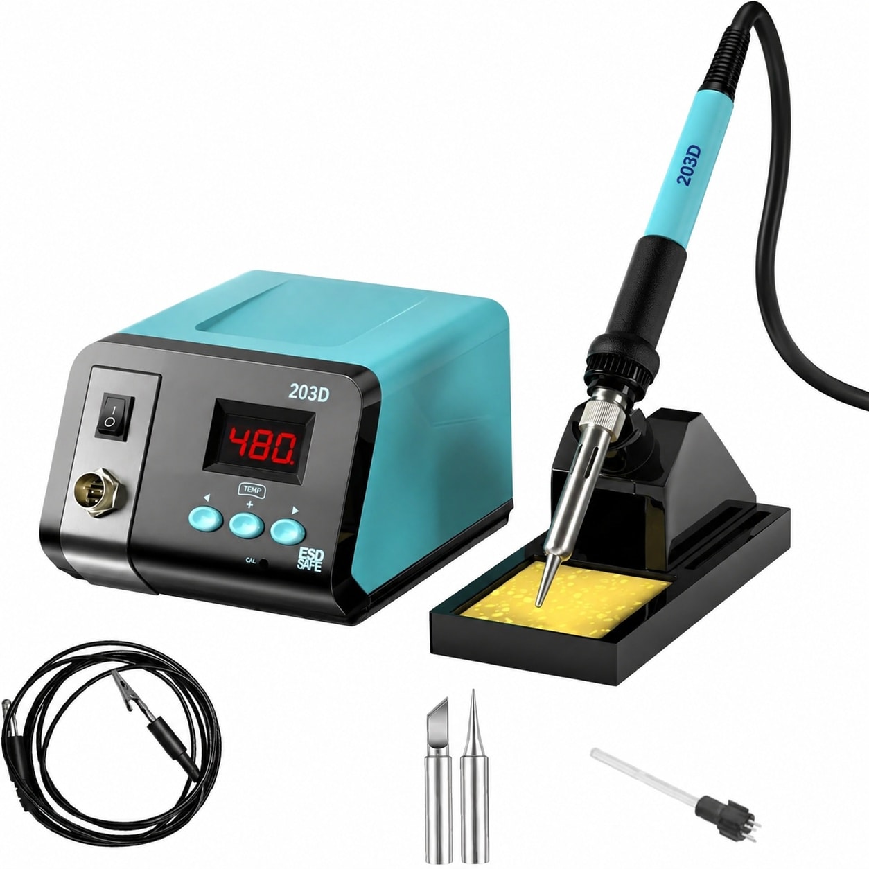 Aoibox  75W Digital Soldering Station Kit with 122 F 896 F Control Auto Sleep and Ceramic Core