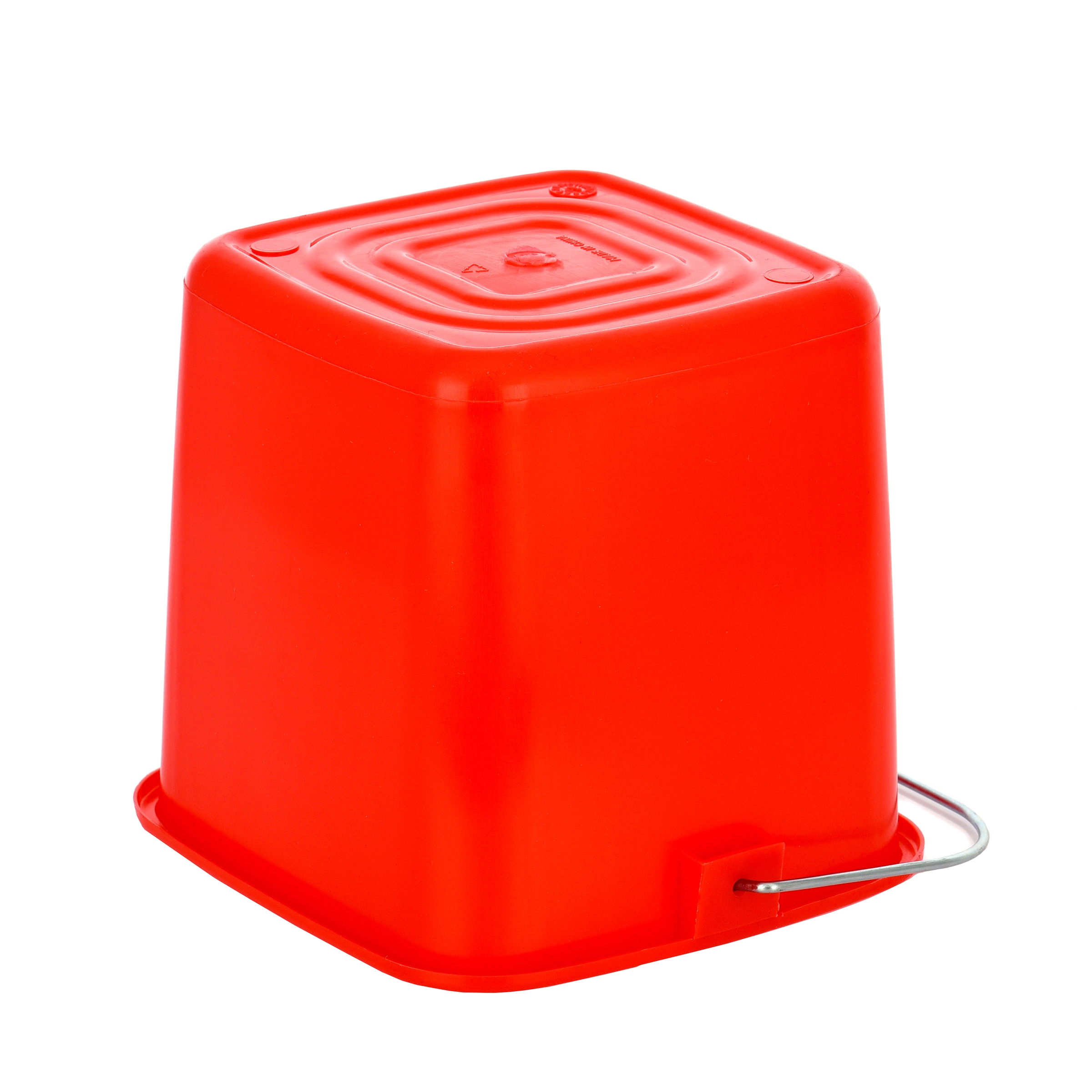 NeosKon Small Red Bucket - 3 Quart Cleaning Pail - Set of 3 Square  Containers, Plastic