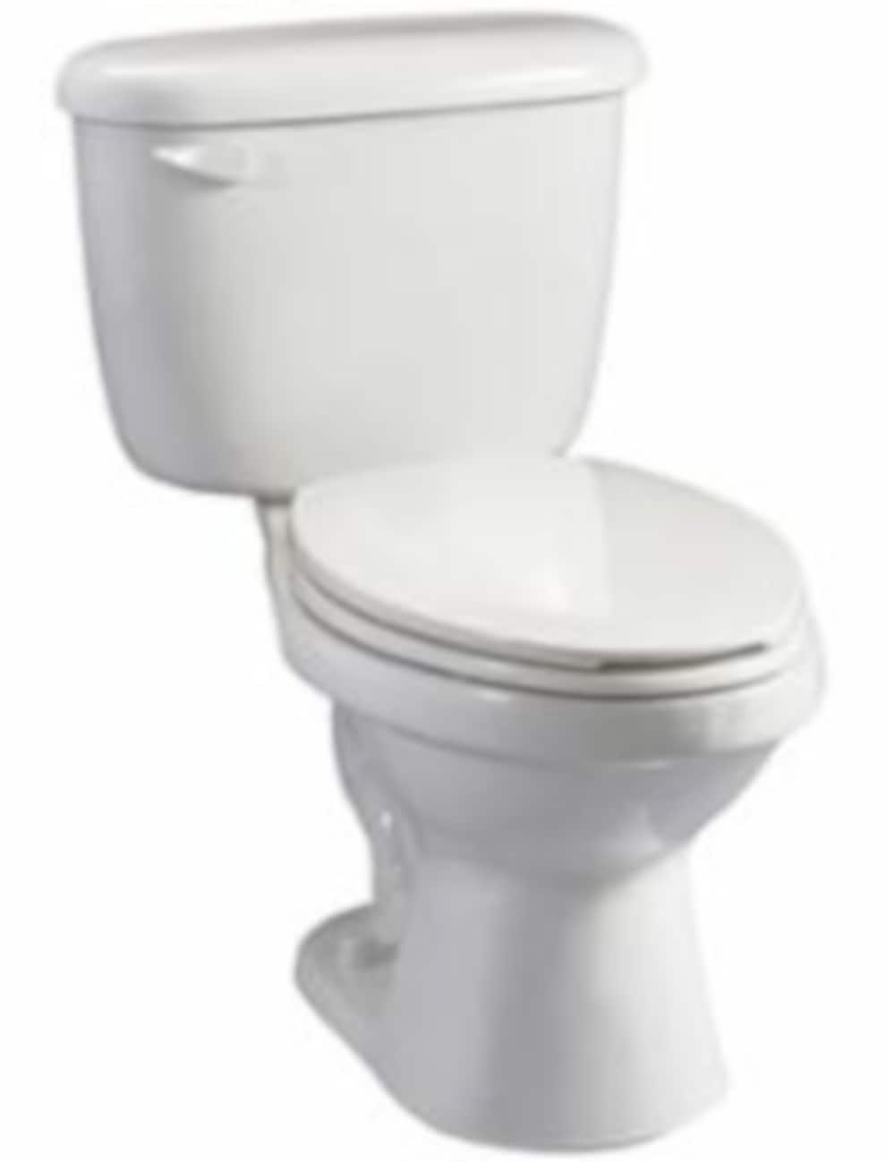 Briggs 728242 Abingdon White Single Elongated Standard height 2-piece Toilet 12-in Rough-In WaterSense 1.28 GPF