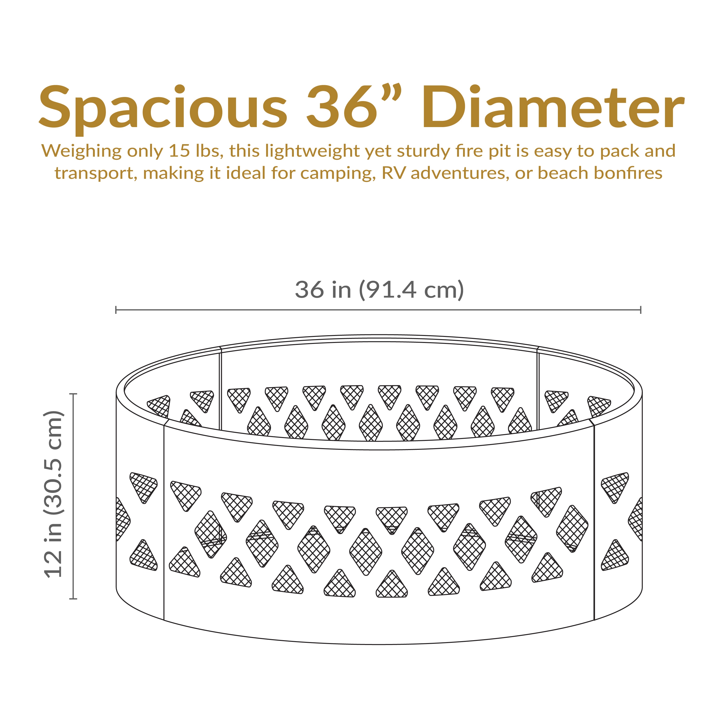 Sunnydaze Decor KF-CCR36 Commercial-Fire-Rings - View #3