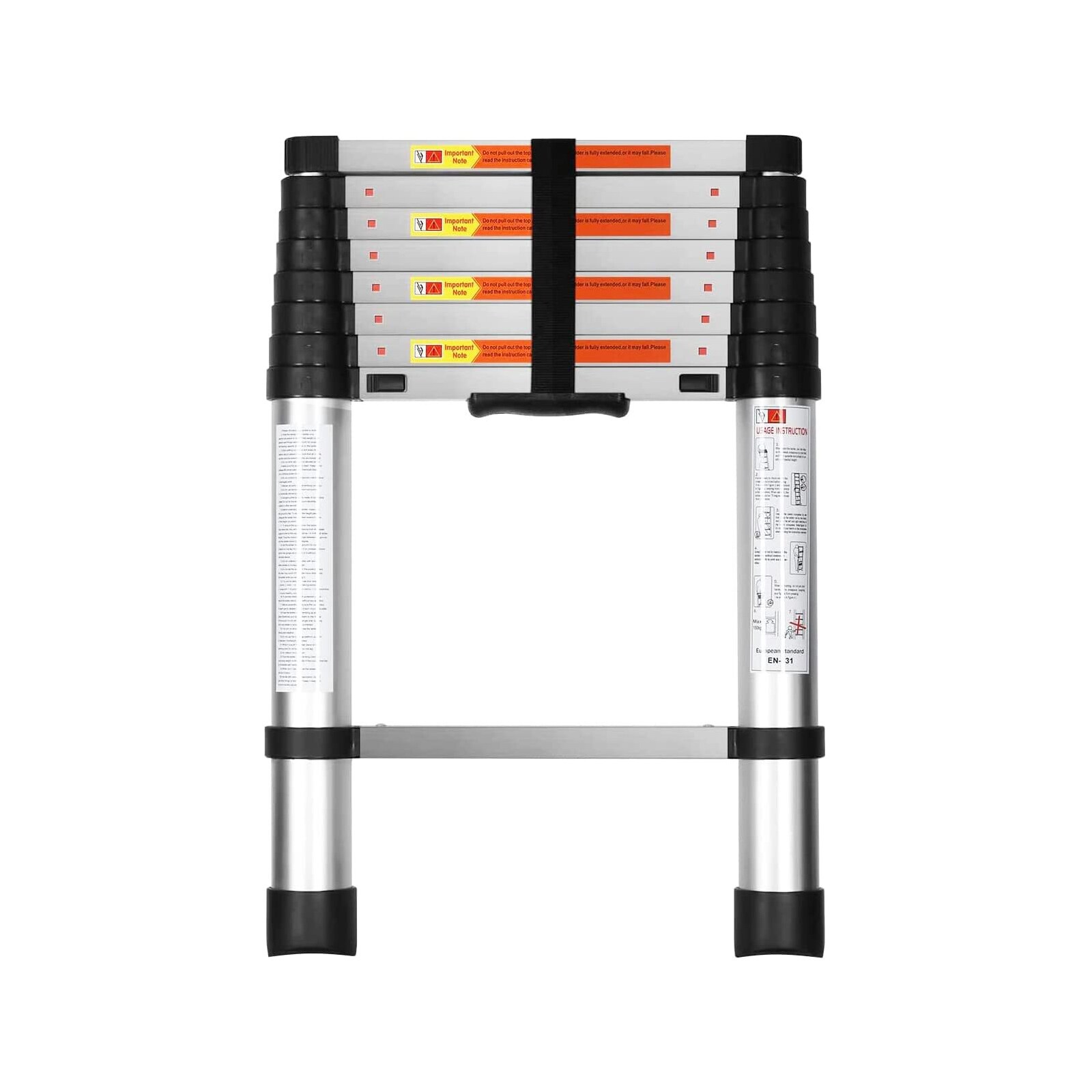 Maocao Hoom YCBH47851 Simple Deluxe Telescoping Ladder 8.5FT 8.5-Feet Aluminum Type 1A - 300 lbs. Load Capacity Telescoping Extension ladder