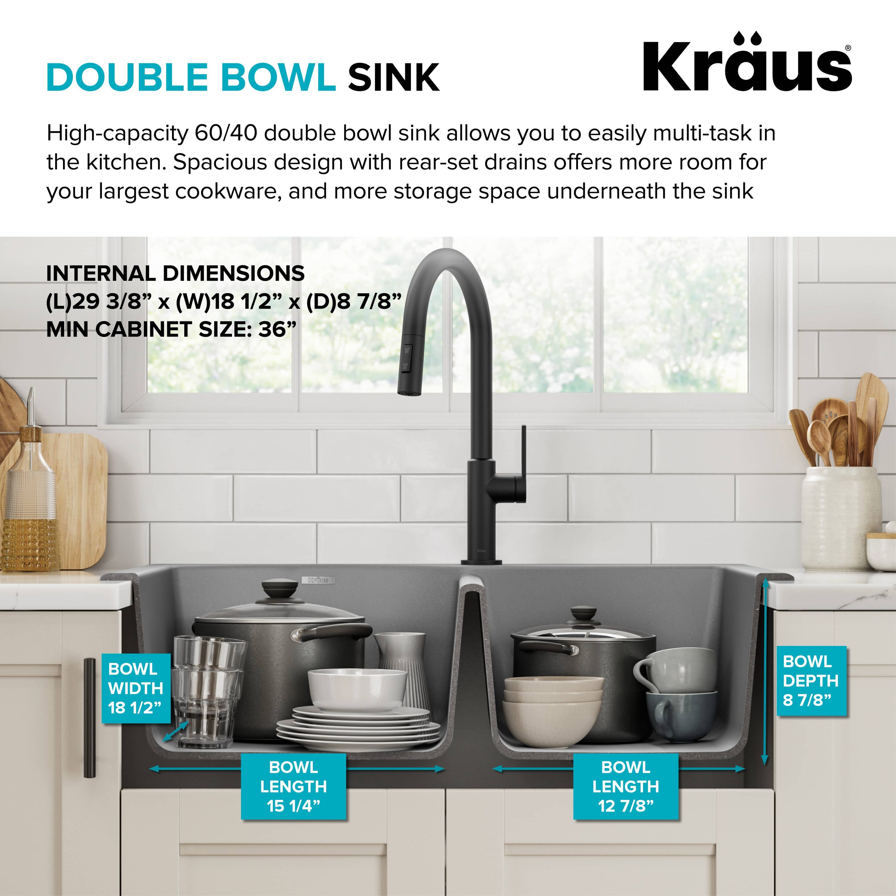 Kraus KGD-50GREY Kitchen-Sinks - View #4
