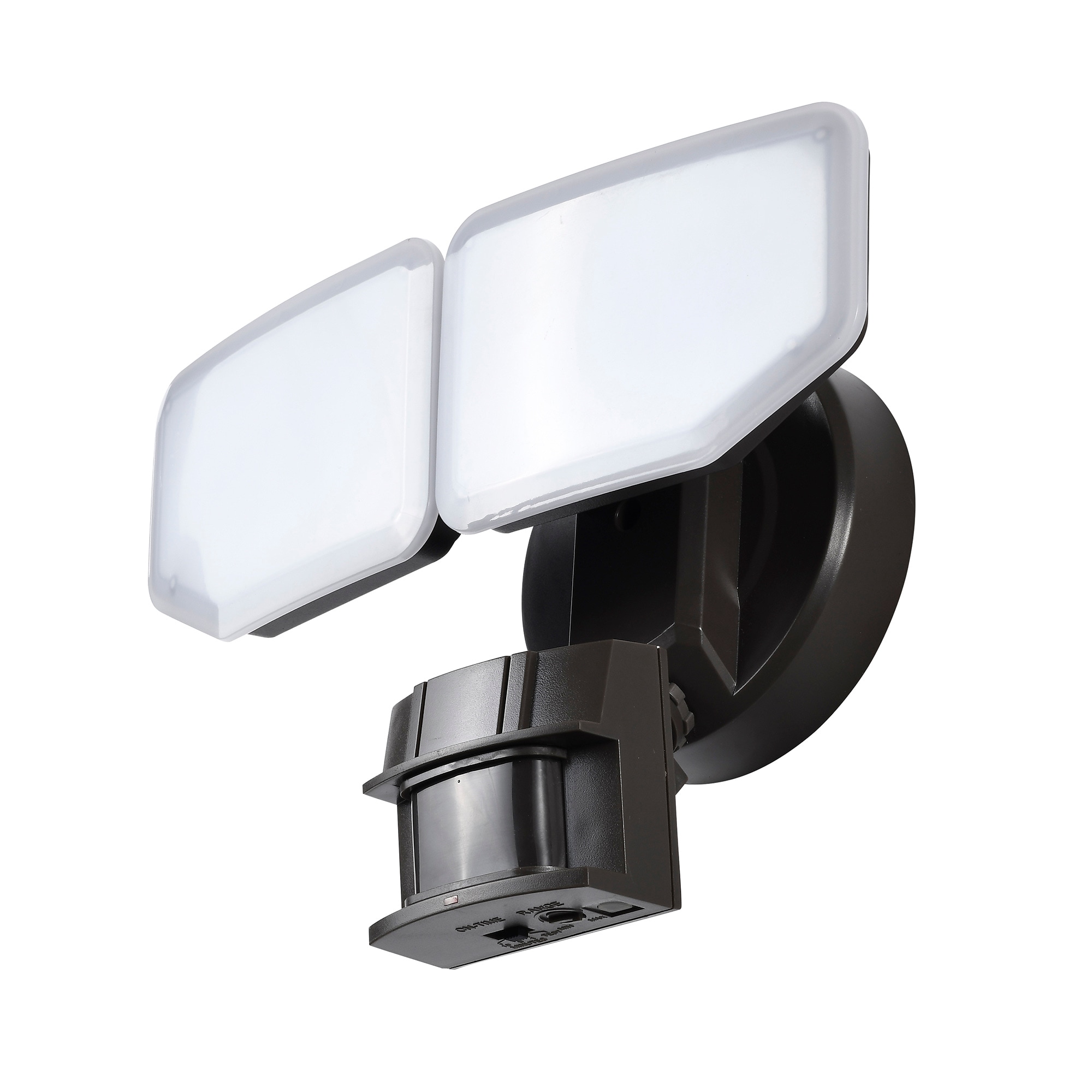 Bronze Dual Head LED Motion Activated Security Flood Light