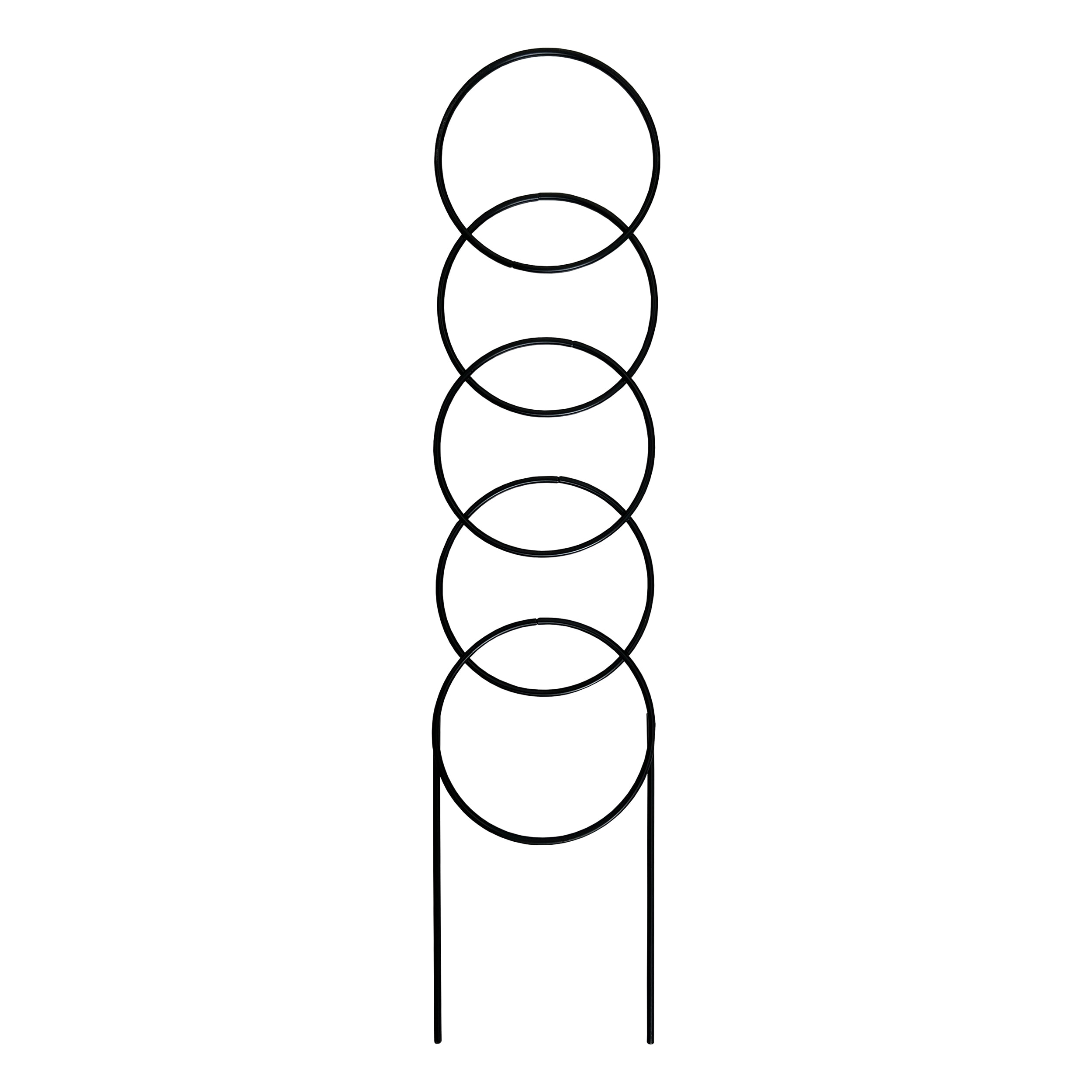 Style Selections 4 W x 17.5-in H Black Steel Garden Trellis For Climbing Plants For Roses