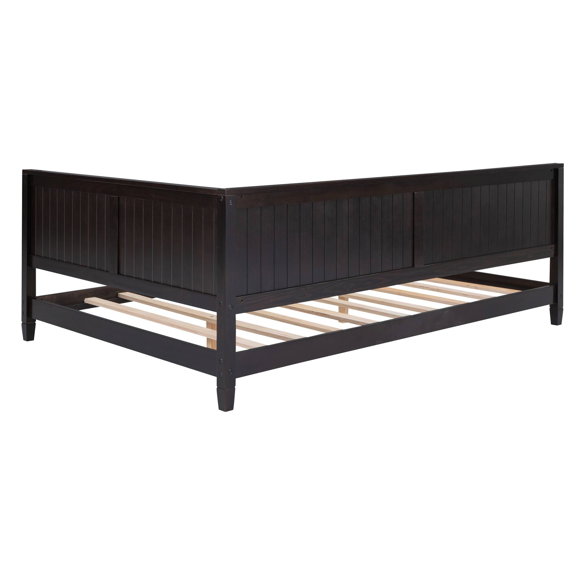 Yiekholo Full Daybed Frame In Espresso Full Contemporary Daybed In The ...