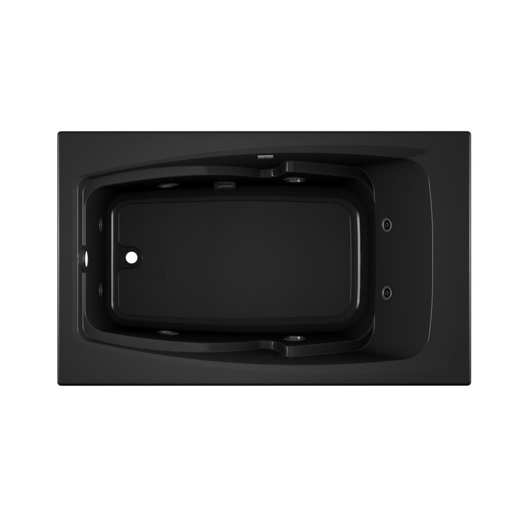 Jacuzzi NG71917 CETRA 36-Inches x 60-Inches Black Acrylic Rectangular Drop-in Whirlpool tub ( Left Drain )