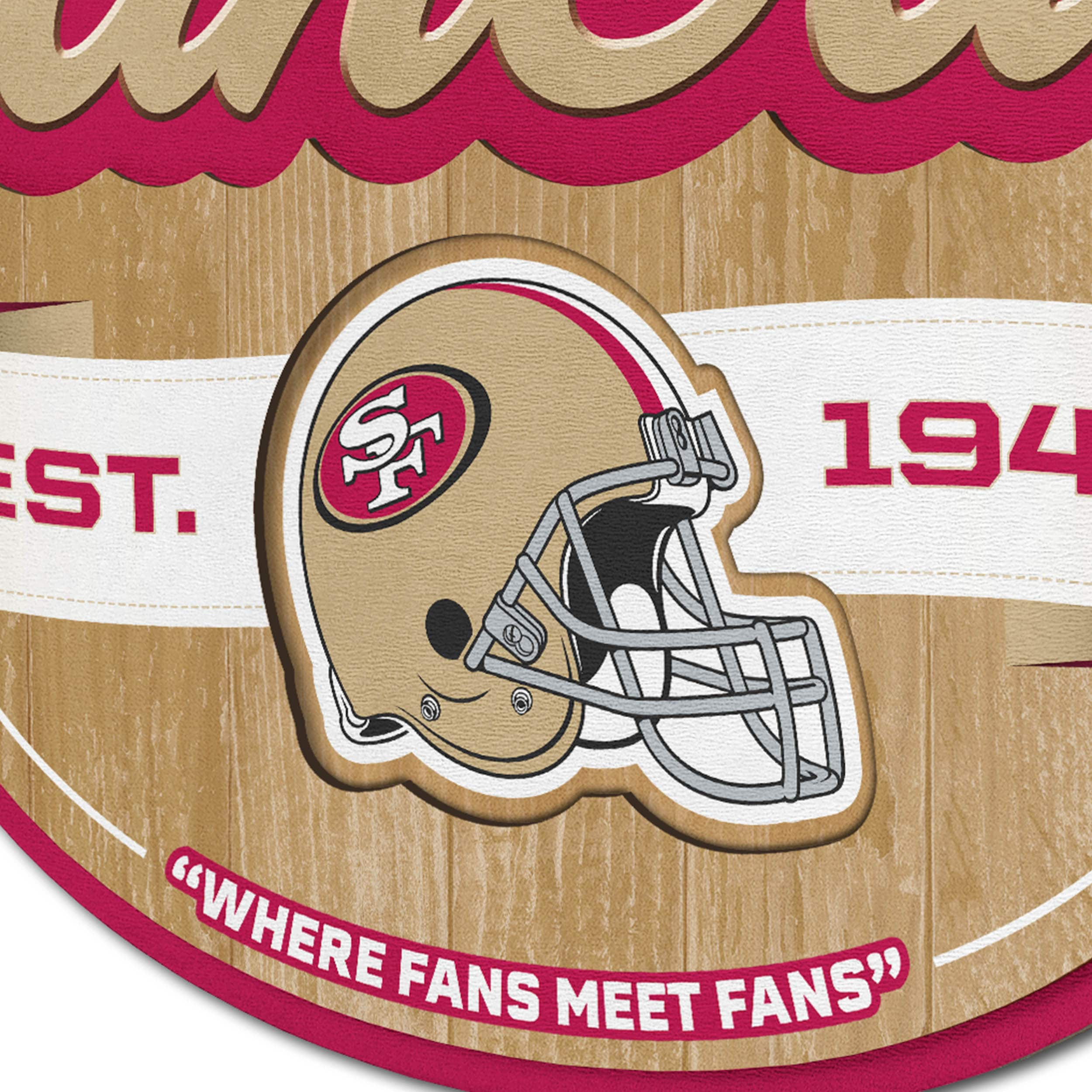 San Francisco 49ers 3D Fan Foam Logo Sign