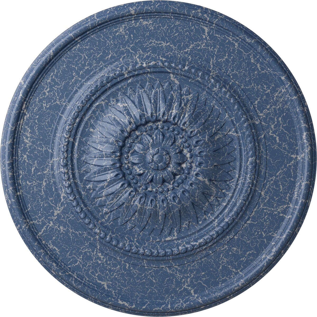 Ekena Millwork CM29WGAMC Wigan 29.75-in W x 29.75-in L Painted Americana Crackle Polyurethane Whole Ceiling Medallion