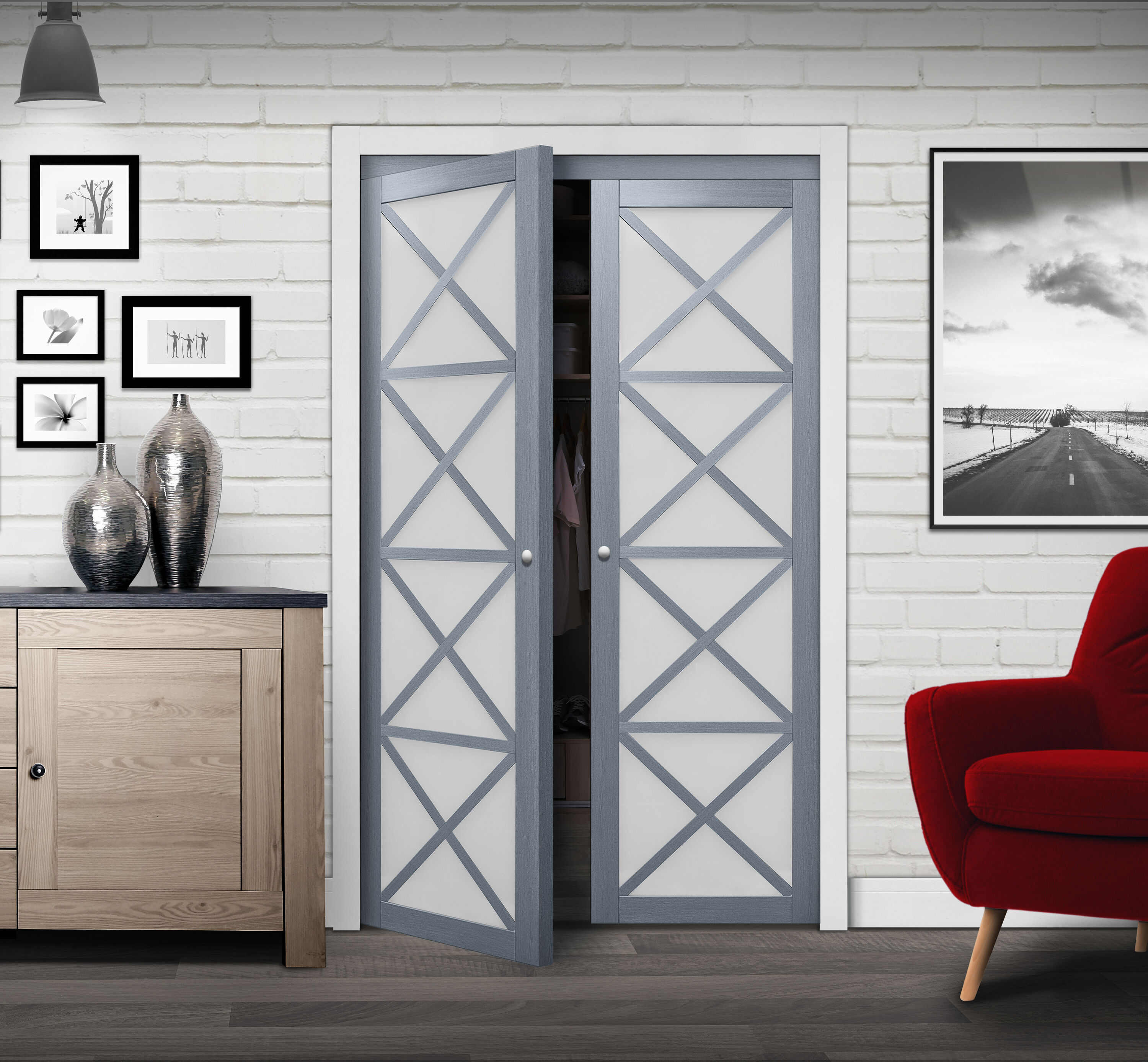 RELIABILT PV3330GGFGE072080 Bifold-Sliding-Closet-Doors - View #2
