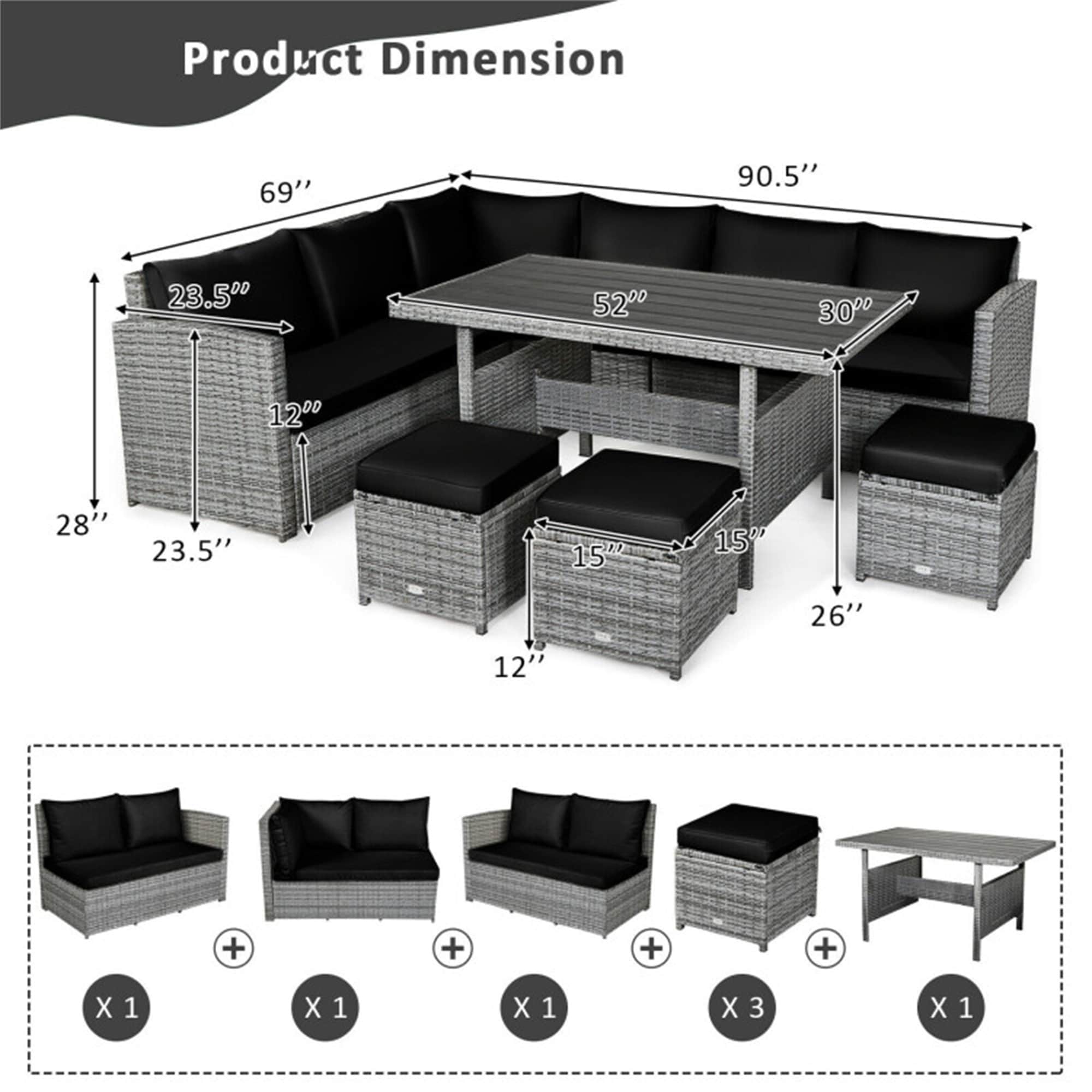 BABOOM BOM-0076ORUST Patio-Dining-Sets - View #7