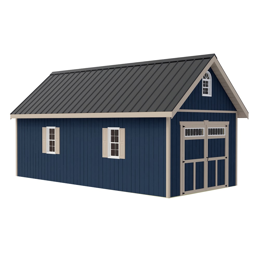 Best Barns GENEVA1224 12-ft x 24-ft Wood Single car Garage Building