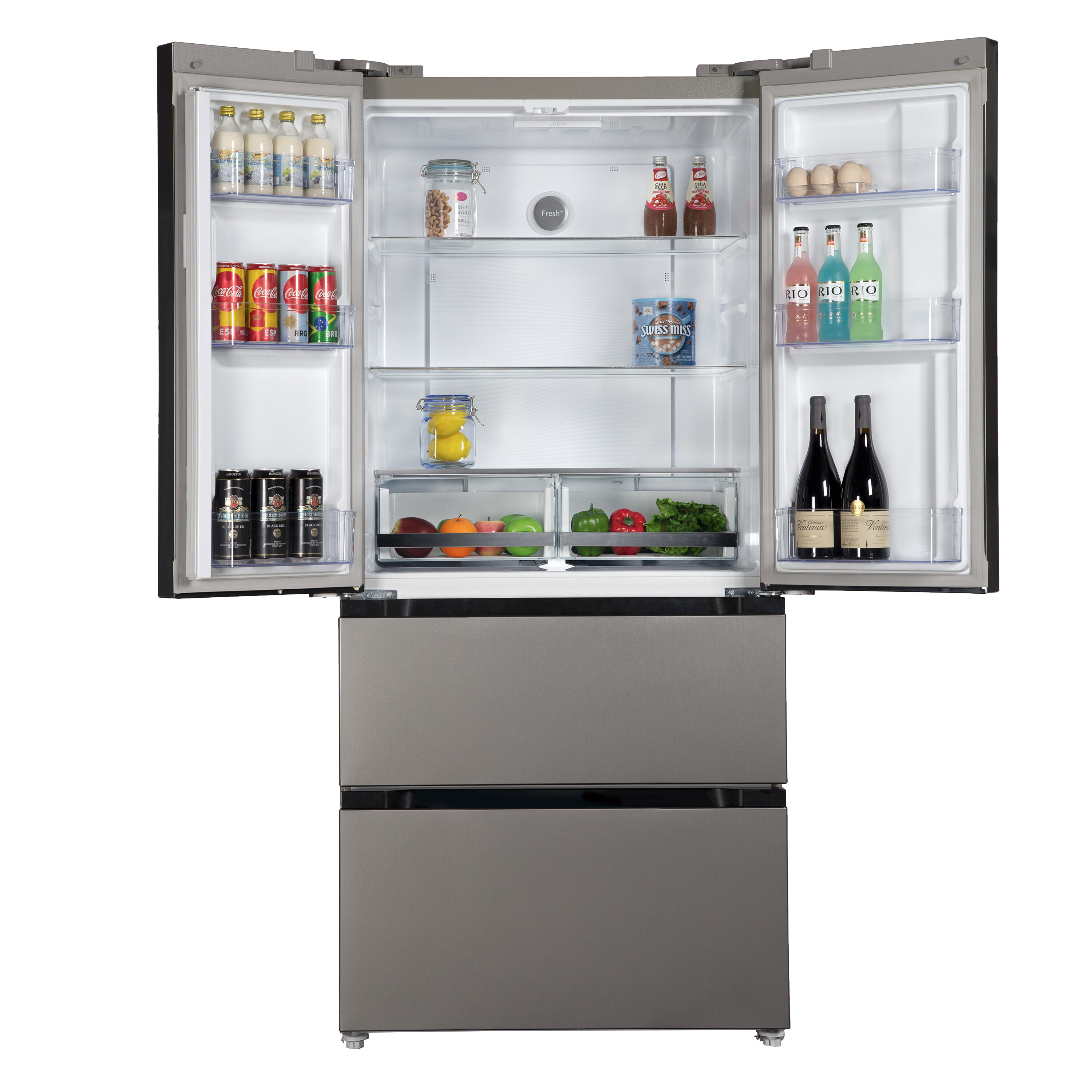 Avanti 18-cu ft French Door Refrigerator (Stainless Steel) in the ...