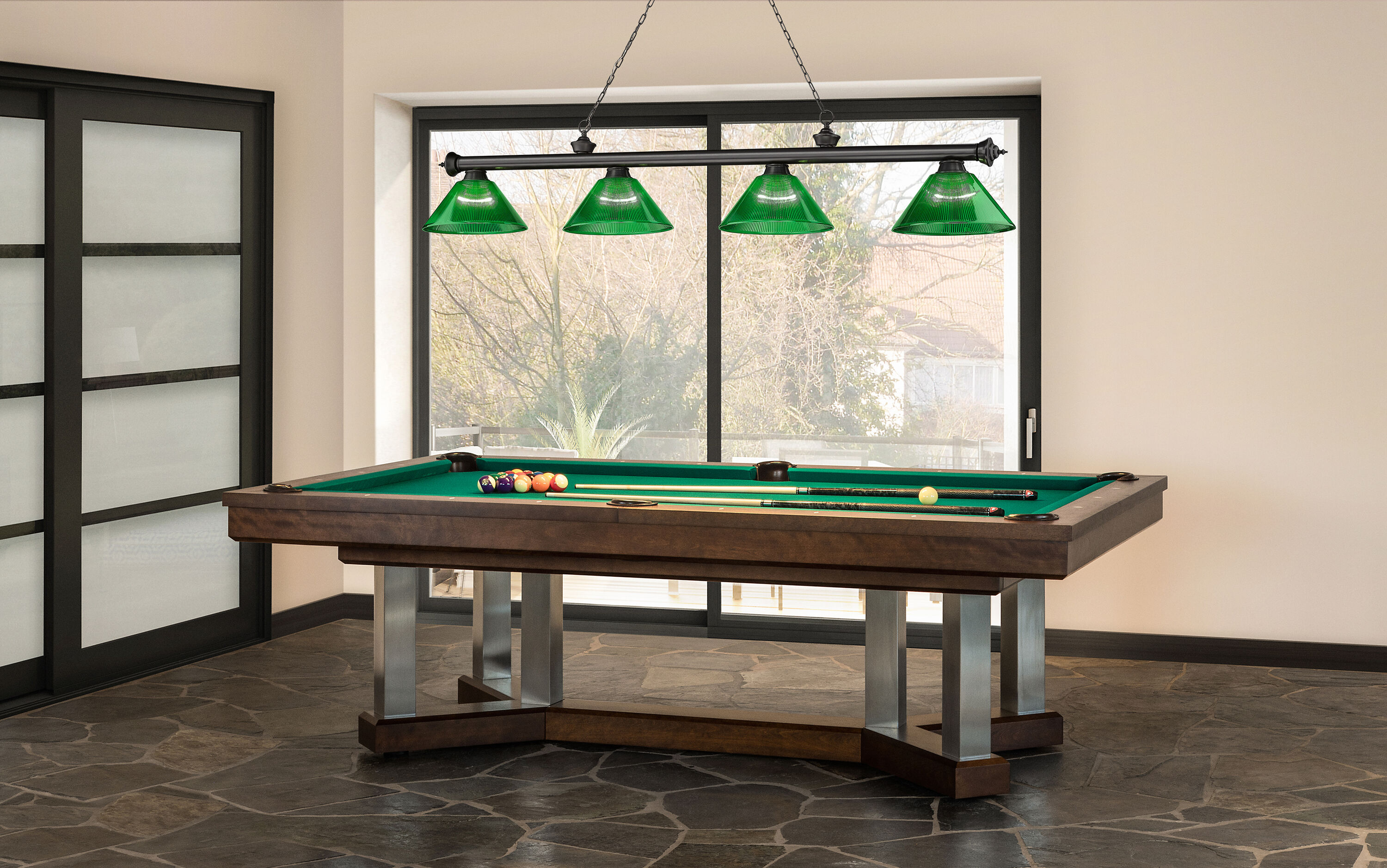 Z-Lite 2306-4BP-ARG Pool-Table-Lighting - View #6