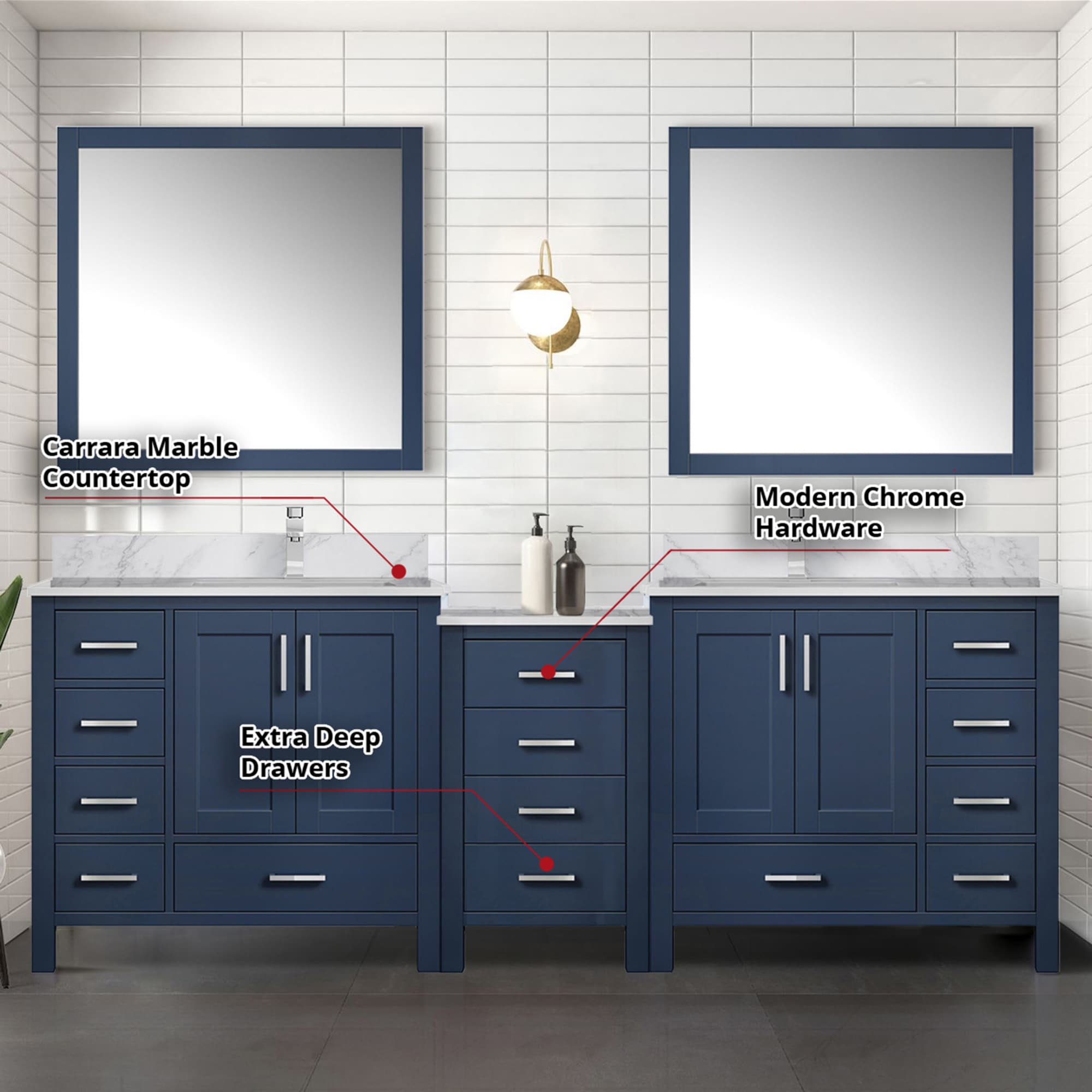 Lexora LVOP92DE111 Bath-Vanity-Combo - View #5