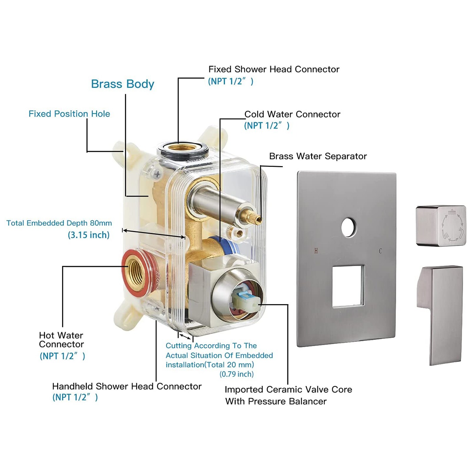 BWE A-95018-N Tub-Shower-Faucets - View #5