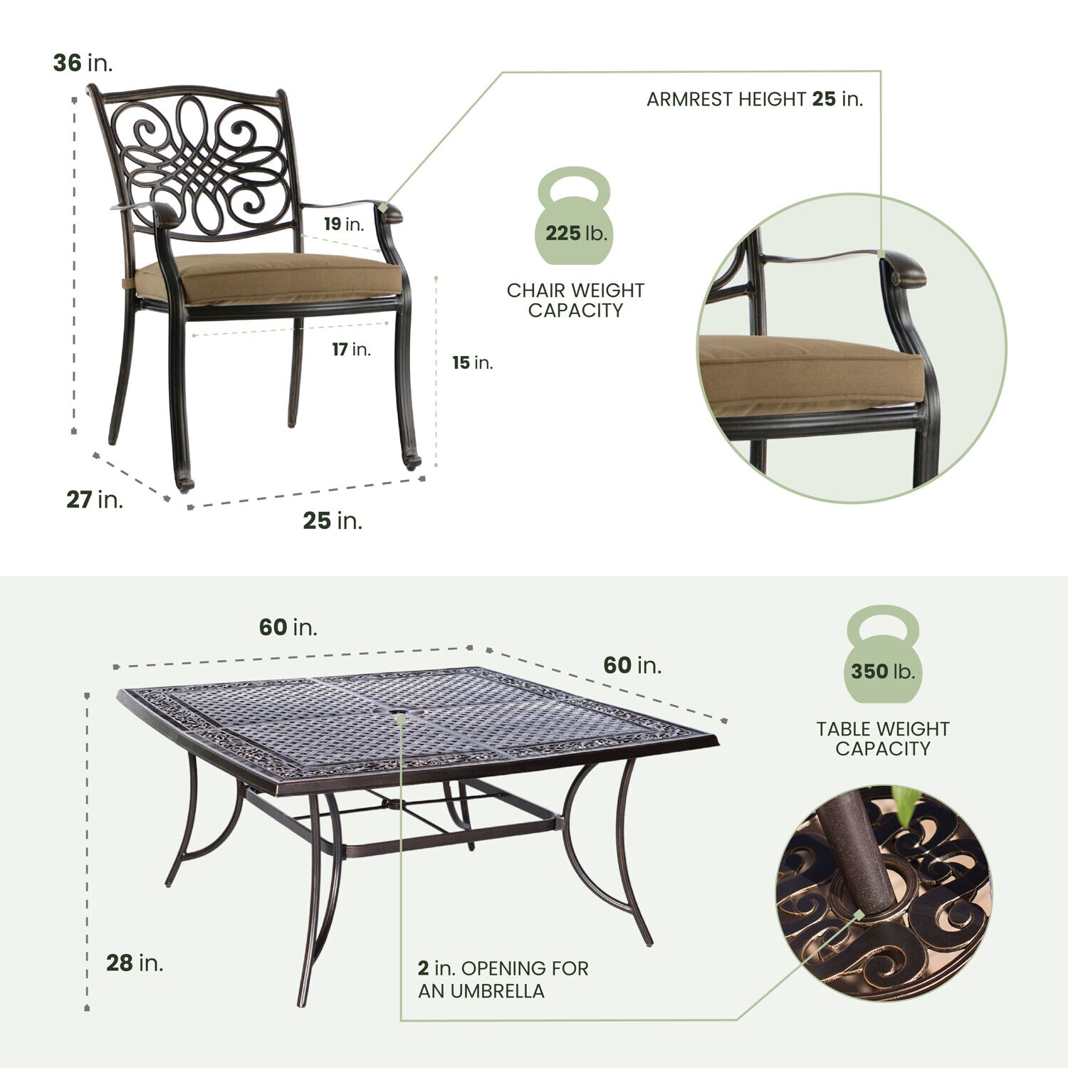 Hanover TRADDN9PCSQ Patio-Dining-Sets - View #7