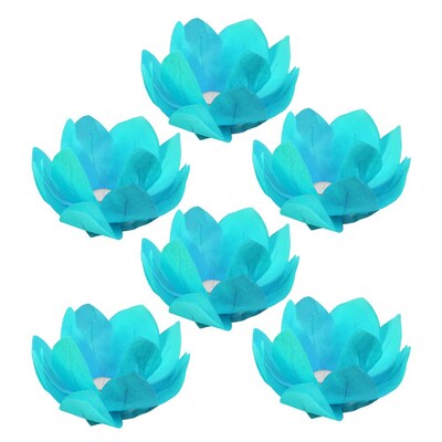 10 Pack Floral Tea Lights Floating Lotus Candle