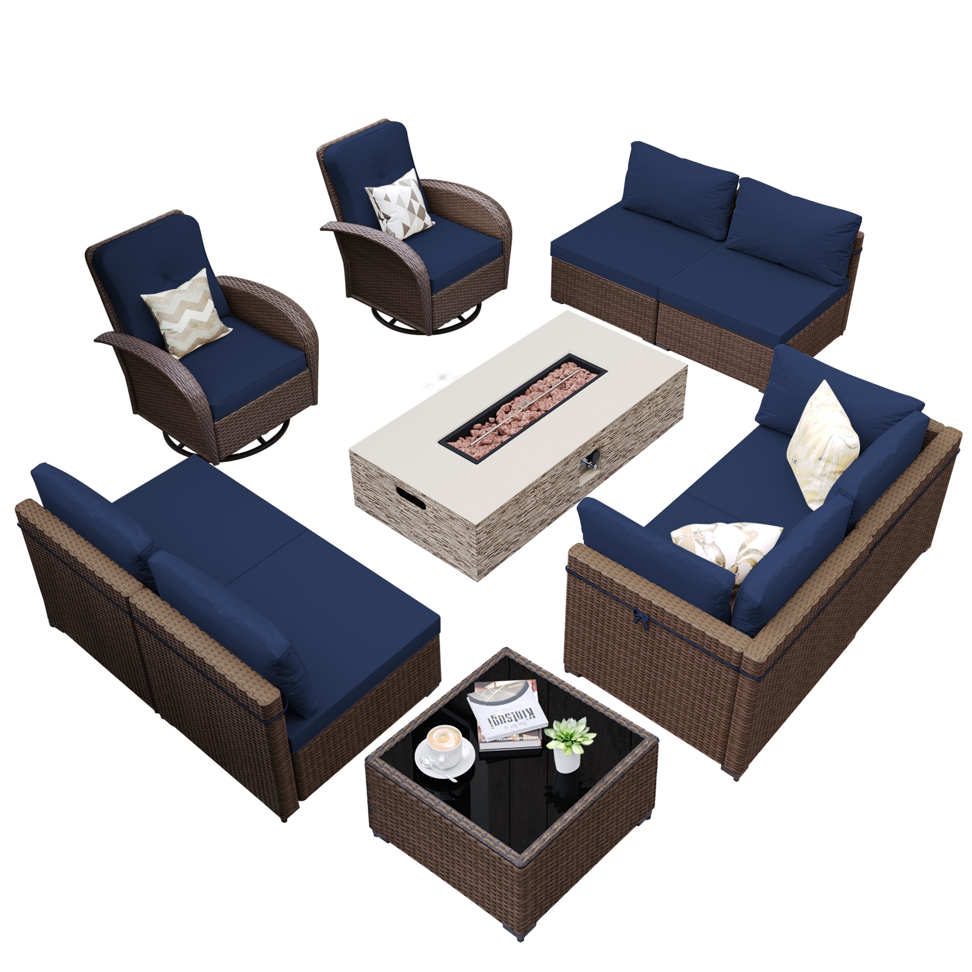 UPHA PL-2CZY11-56HBE-Z2 Patio-Conversation-Sets - View #2