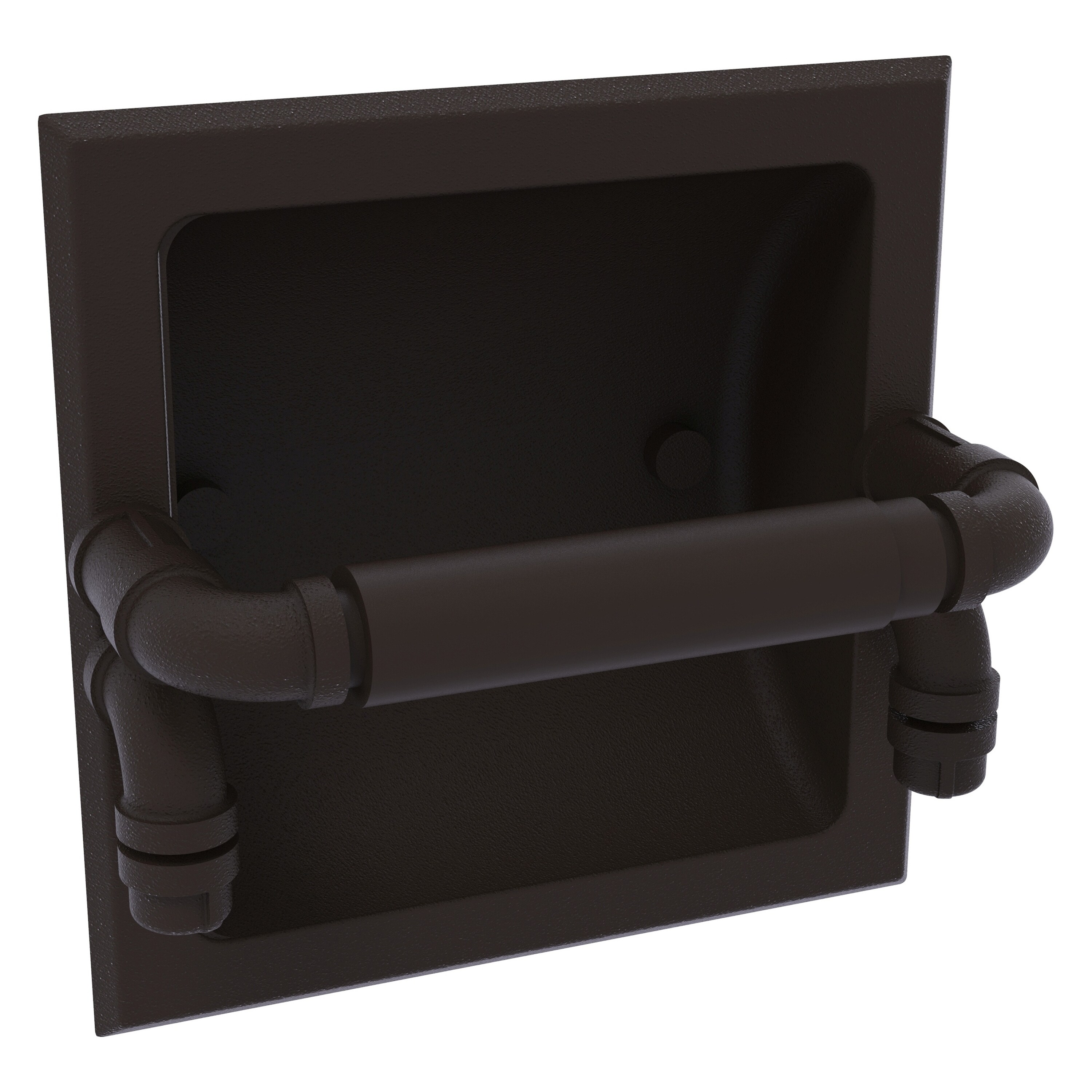 Allied Brass TS-28-BKM Free Standing European Style Toilet Tissue Holder Matte Black