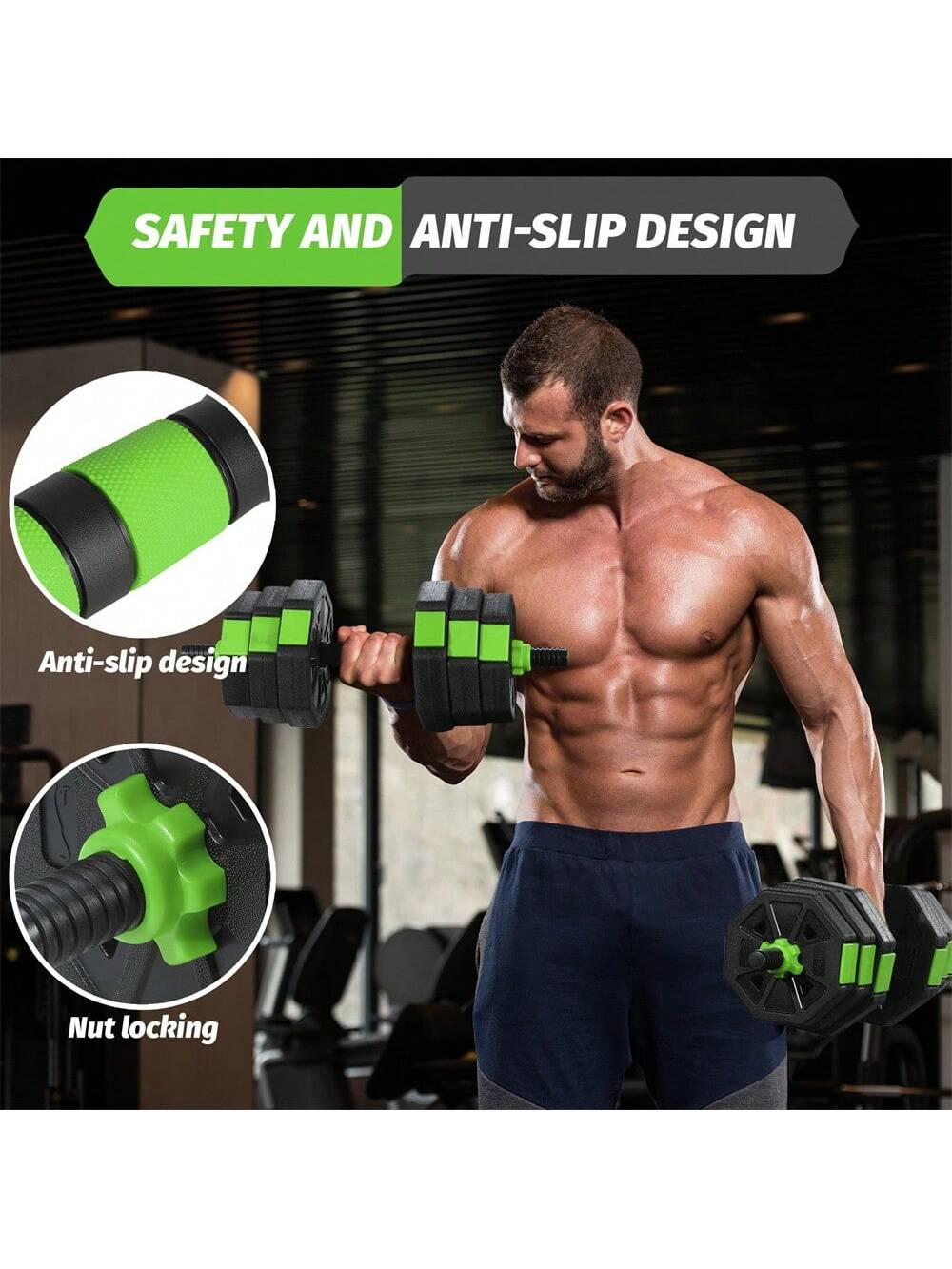 Qeetex BY-POU-3AKXFDS3 Barbells-Weight-Bars-Plates - View #3