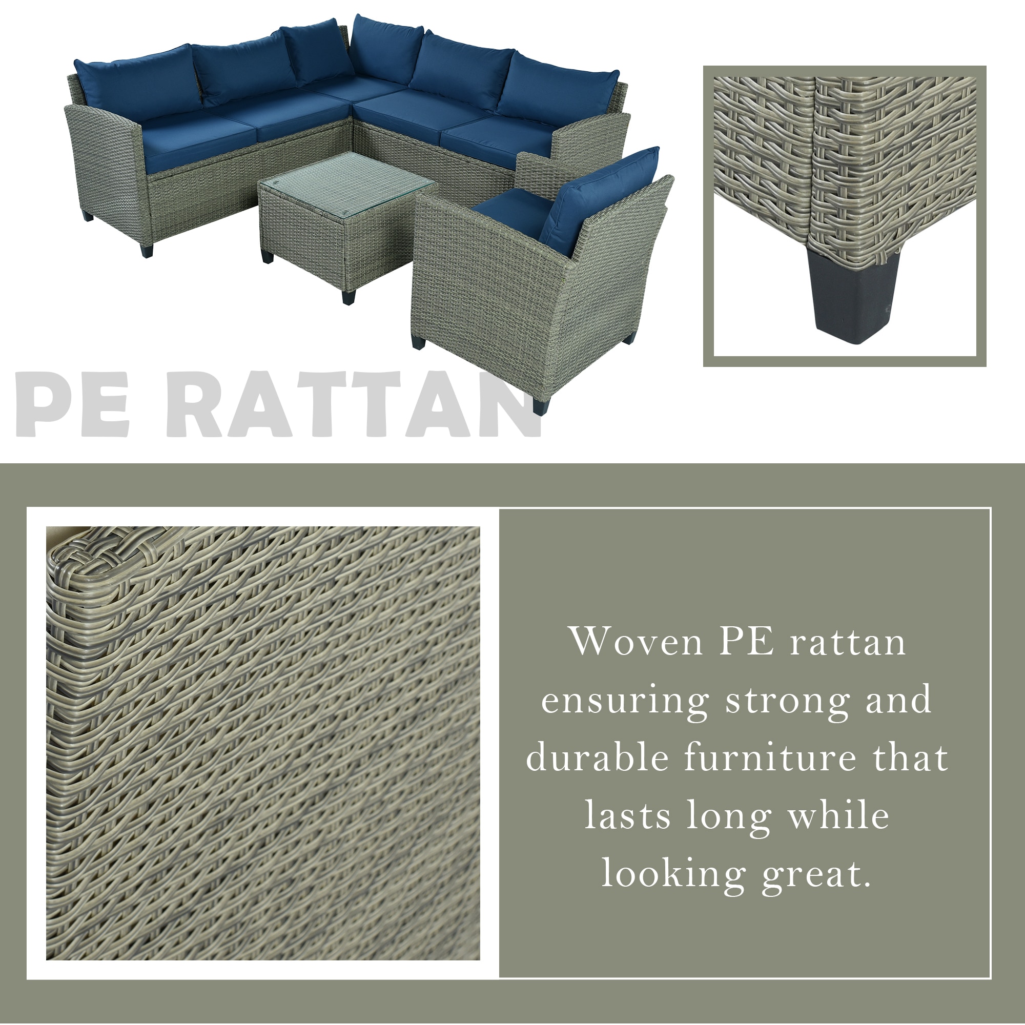 Clihome IO-40W06-BL Patio-Conversation-Sets - View #13