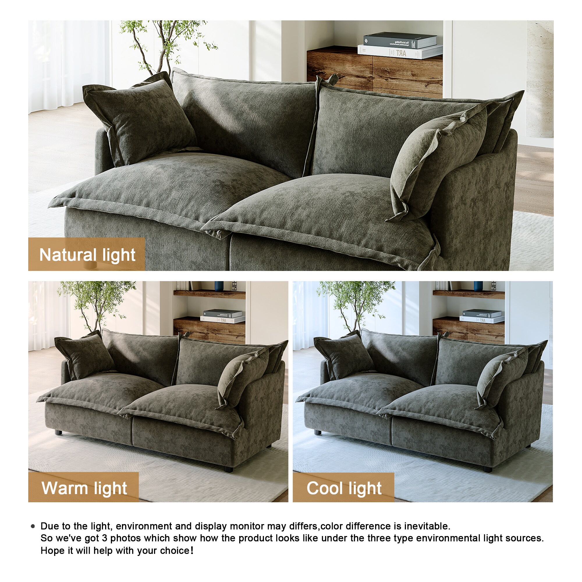 Dreamsidea CS11-GRA-AC-LR Sofas-Loveseats - View #4