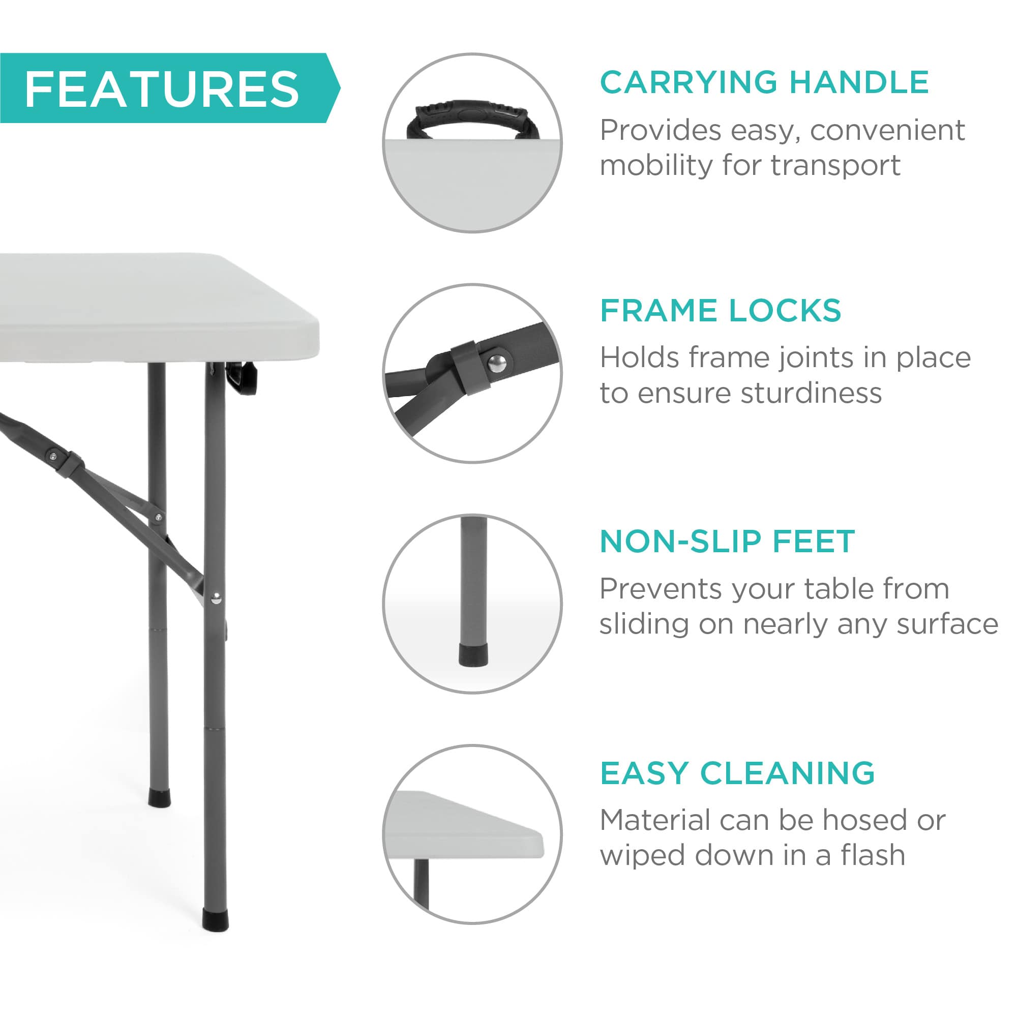 Best Choice Products SKY9060 Folding-Tables - View #5