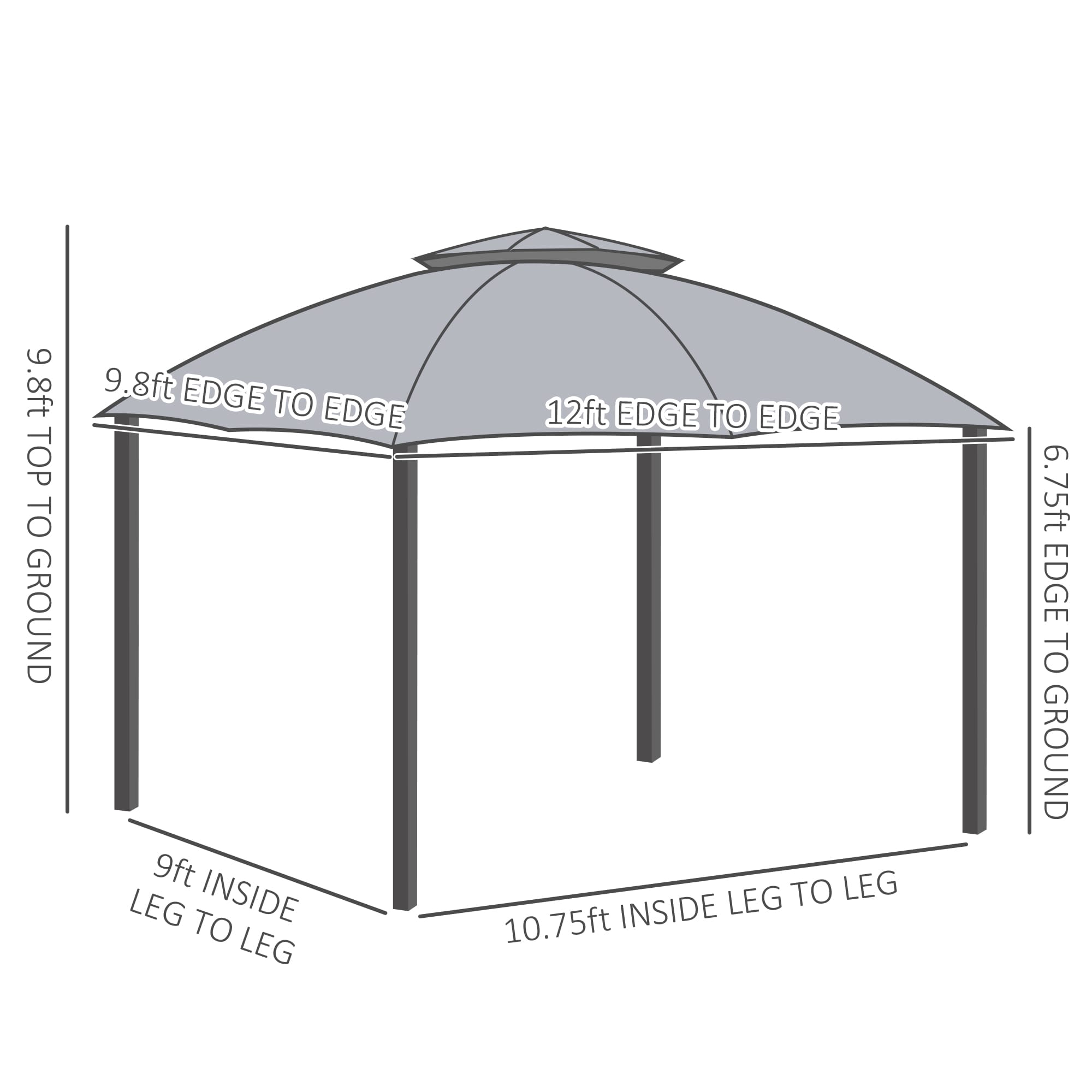 Forclover CRF-S00002 Wood-Resin-Gazebos - View #4