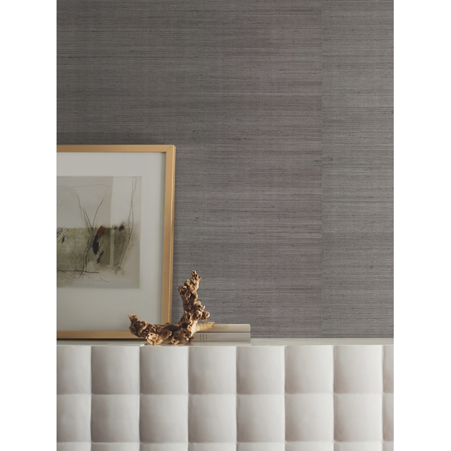 York Wallcoverings Black and White Resource Library 72-sq ft Silver ...