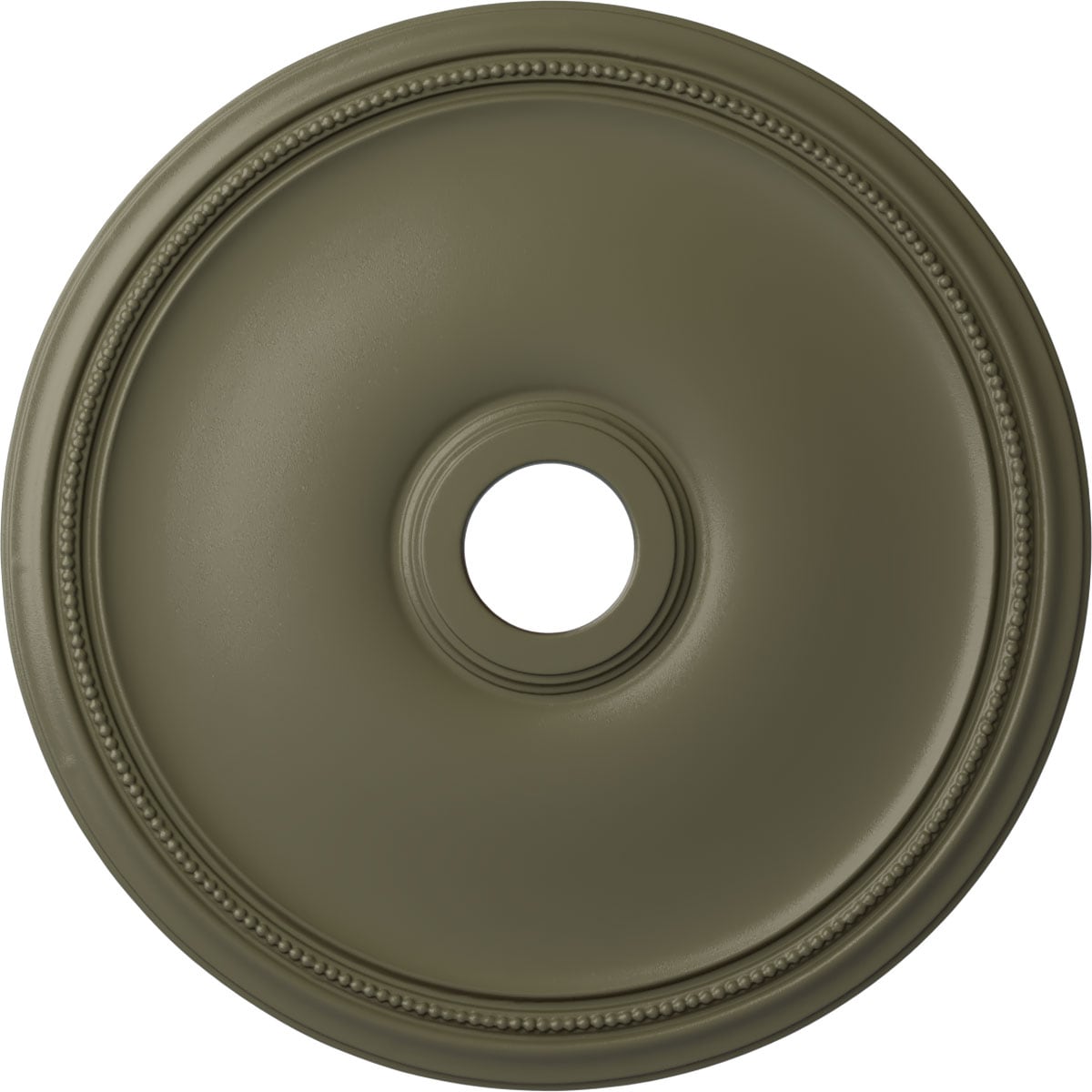 Ekena Millwork CM24THSSF Theia 24-in W x 24-in L Painted Spartan Stone Polyurethane Whole Ceiling Medallion