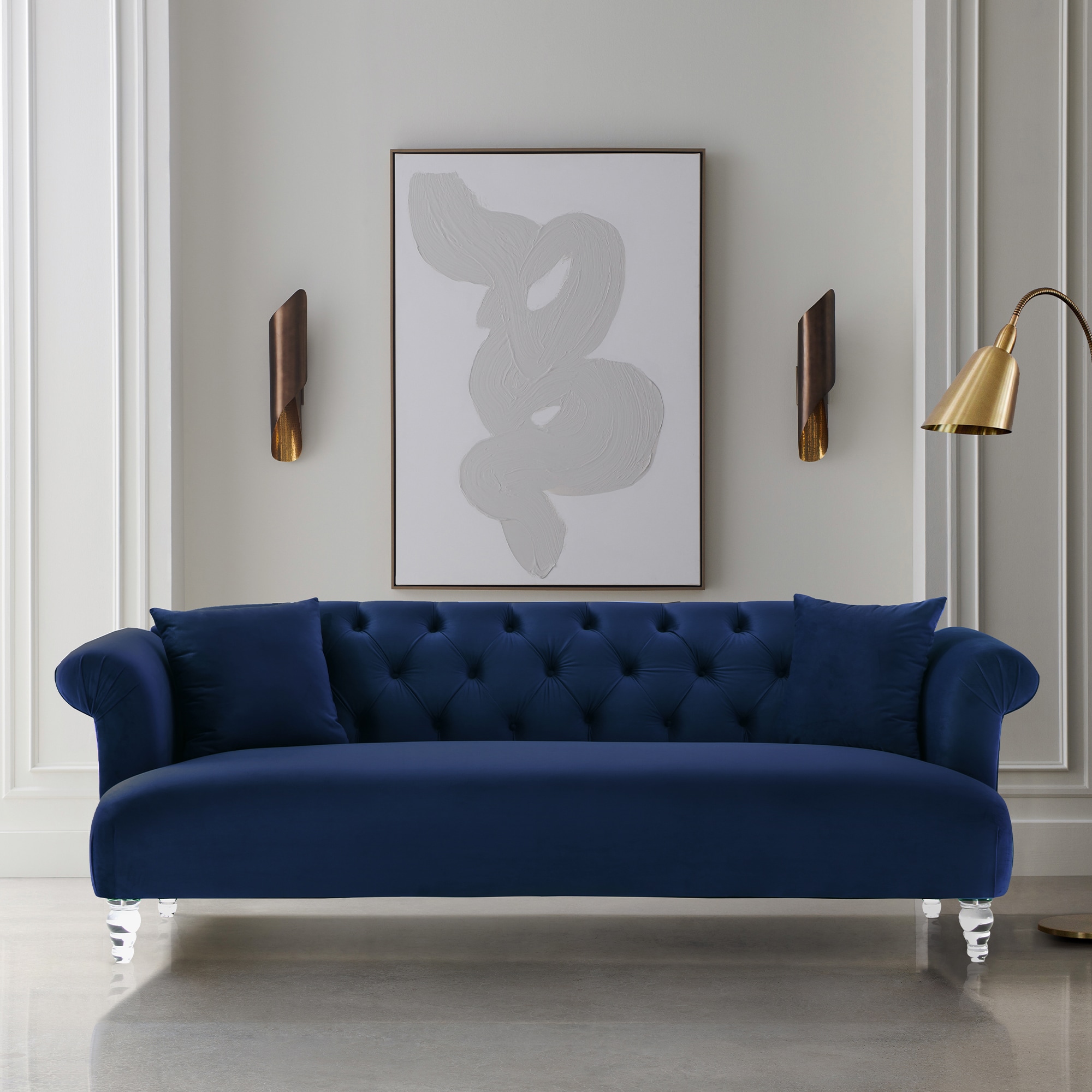 Armen Living LCEG3BLUE Sofas-Loveseats - View #4