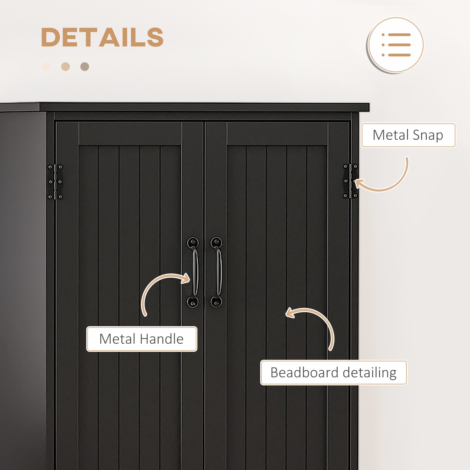 HomCom 837-087BK Pull-Out-Cabinet-Baskets - View #4