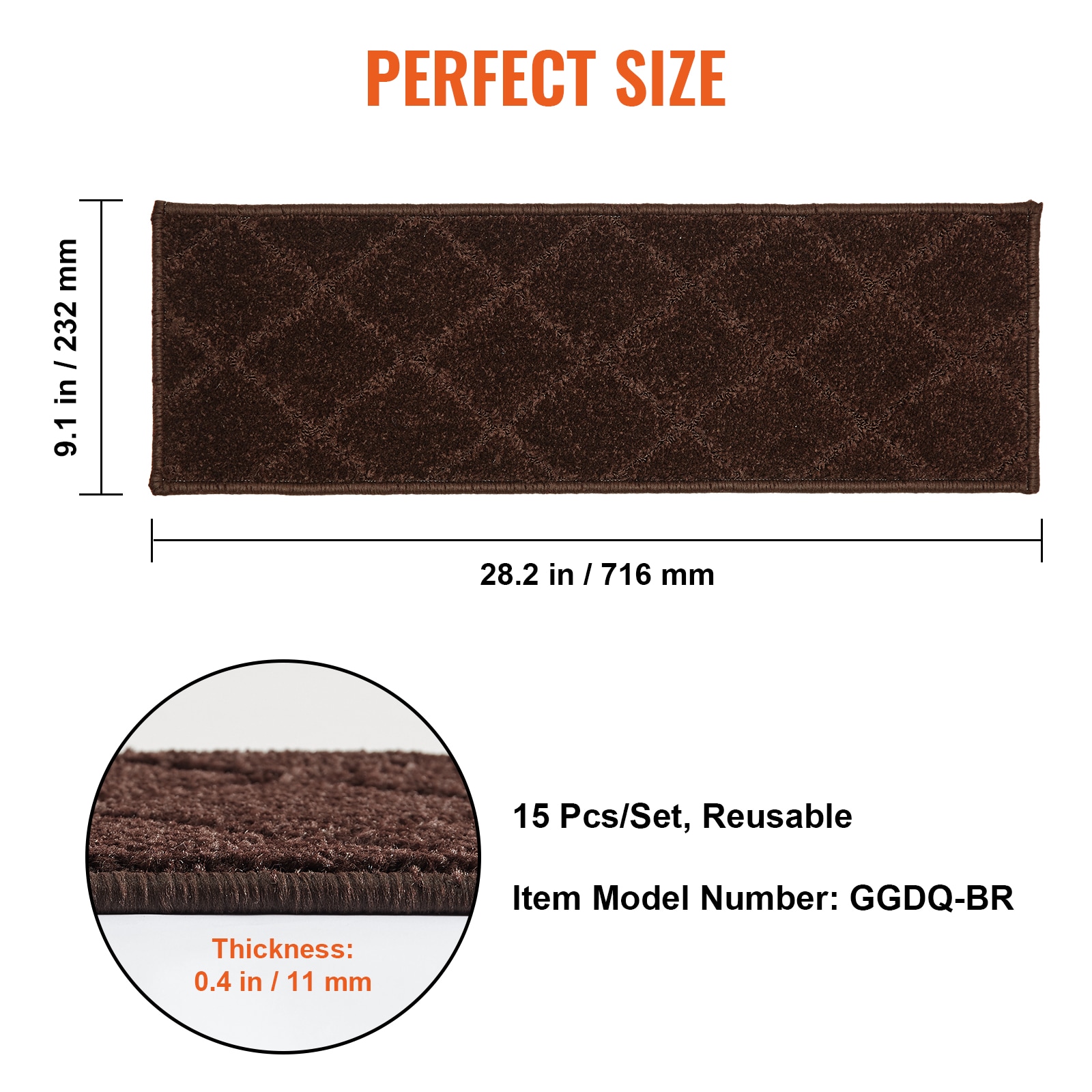 VEVOR LTFHDCSTPE2899XOUV0 Carpet-Tile - View #7
