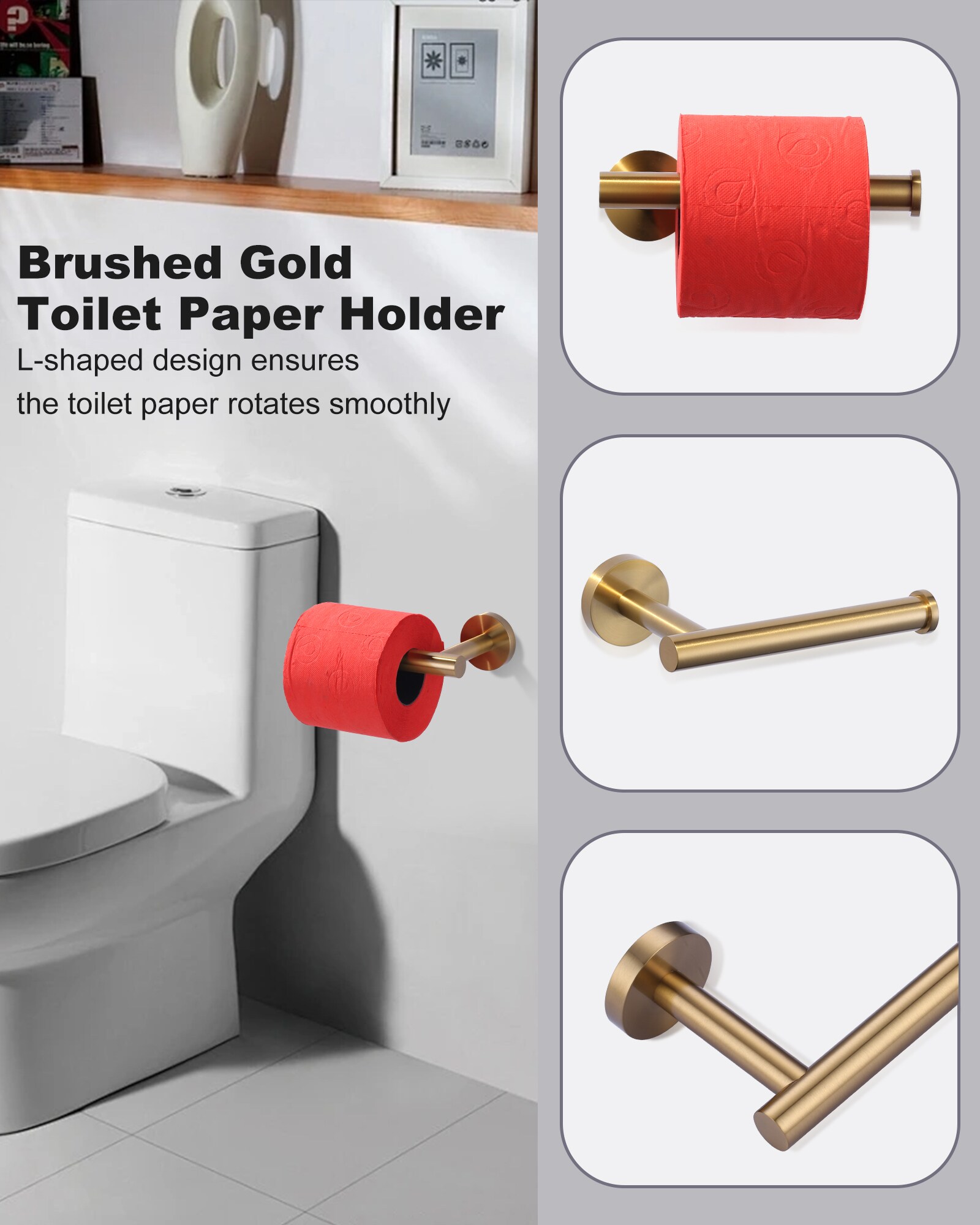 WOWOW 410163G Decorative-Bath-Hardware-Kits - View #4