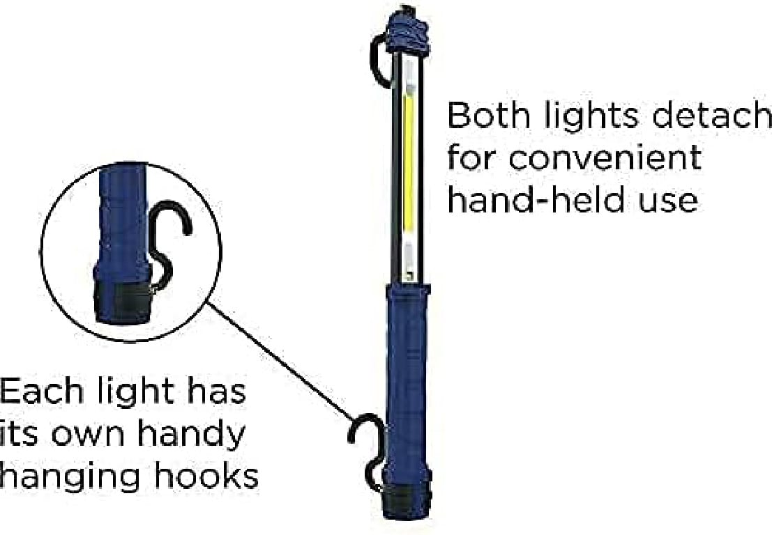 UltraFlex 2000 Lumen LED Battery-Operated Collapsible Work Light Bar