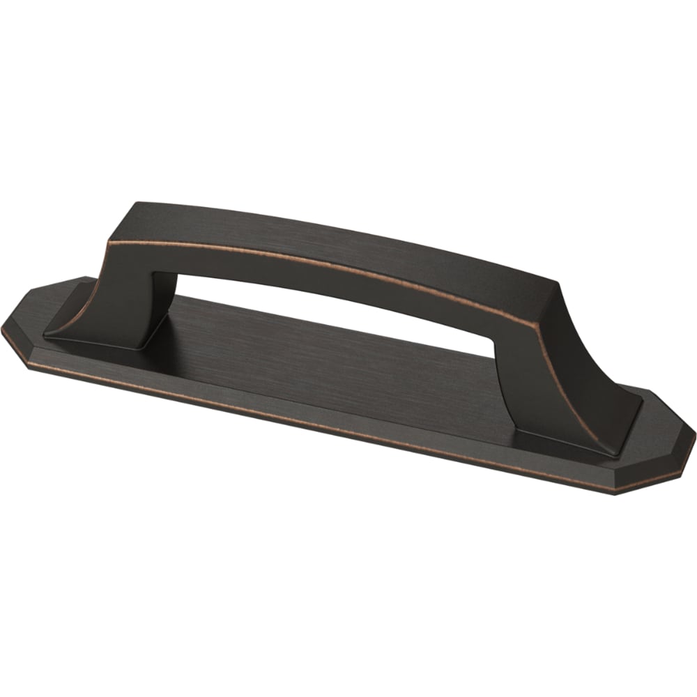 Brainerd P39931W-VBC-CP Fractured 3-in (76mm) Center to Center Bronze with Copper Highlights Arch Handle Drawer Pull