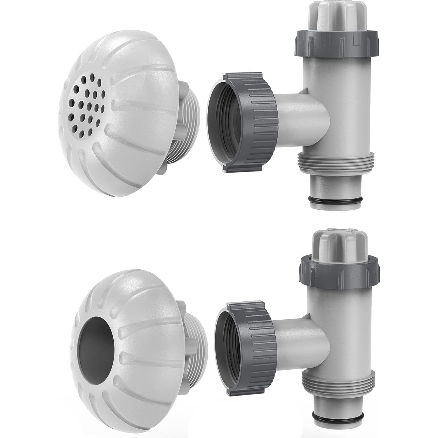 Etokfoks  Above Ground Pool Parts Replacement Pool Pump Part with Plunger Valve 1 5 in Outlet