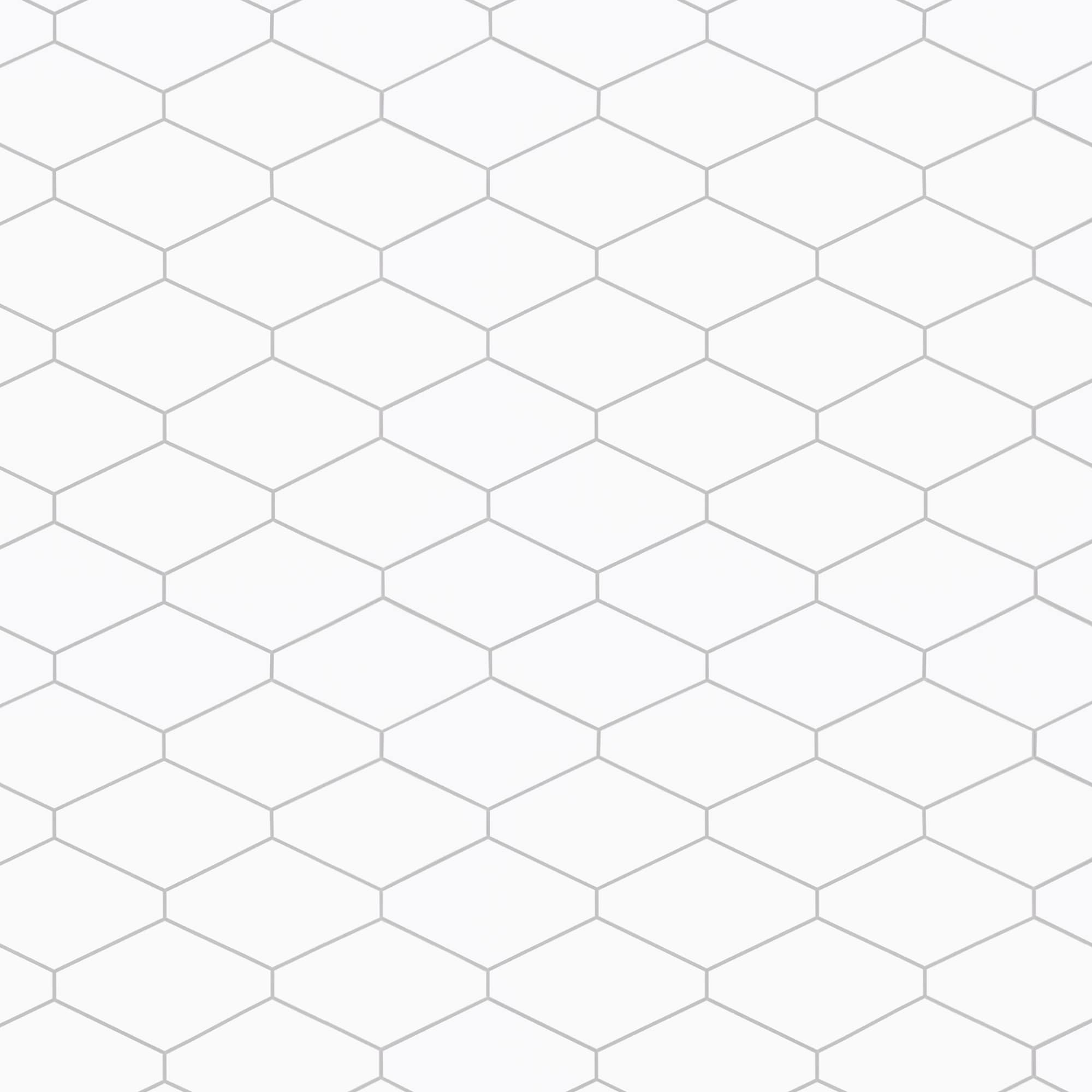 SUNWINGS FHEX-WHI-10 White 11-in x 11-in Matte Composite Marble Look Mosaic Wall Tile (8.7-sq. ft/ Carton)