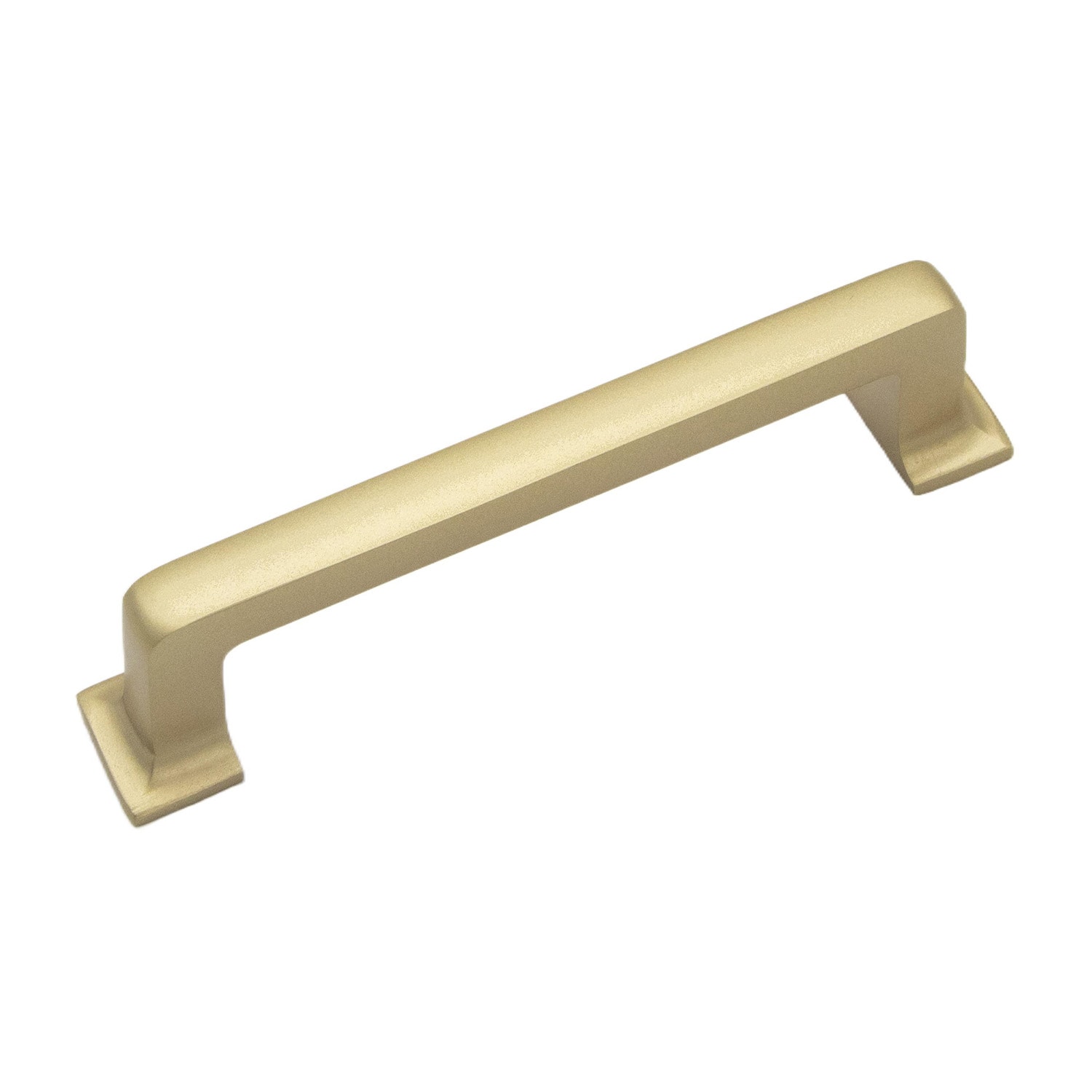Hickory Hardware Heritage Designs Avery 3-3/4-in , 96mm Center to Center Brushed Golden Brass Rectangular Handle Drawer Pull 10 -Pack #R080356BBX-10G