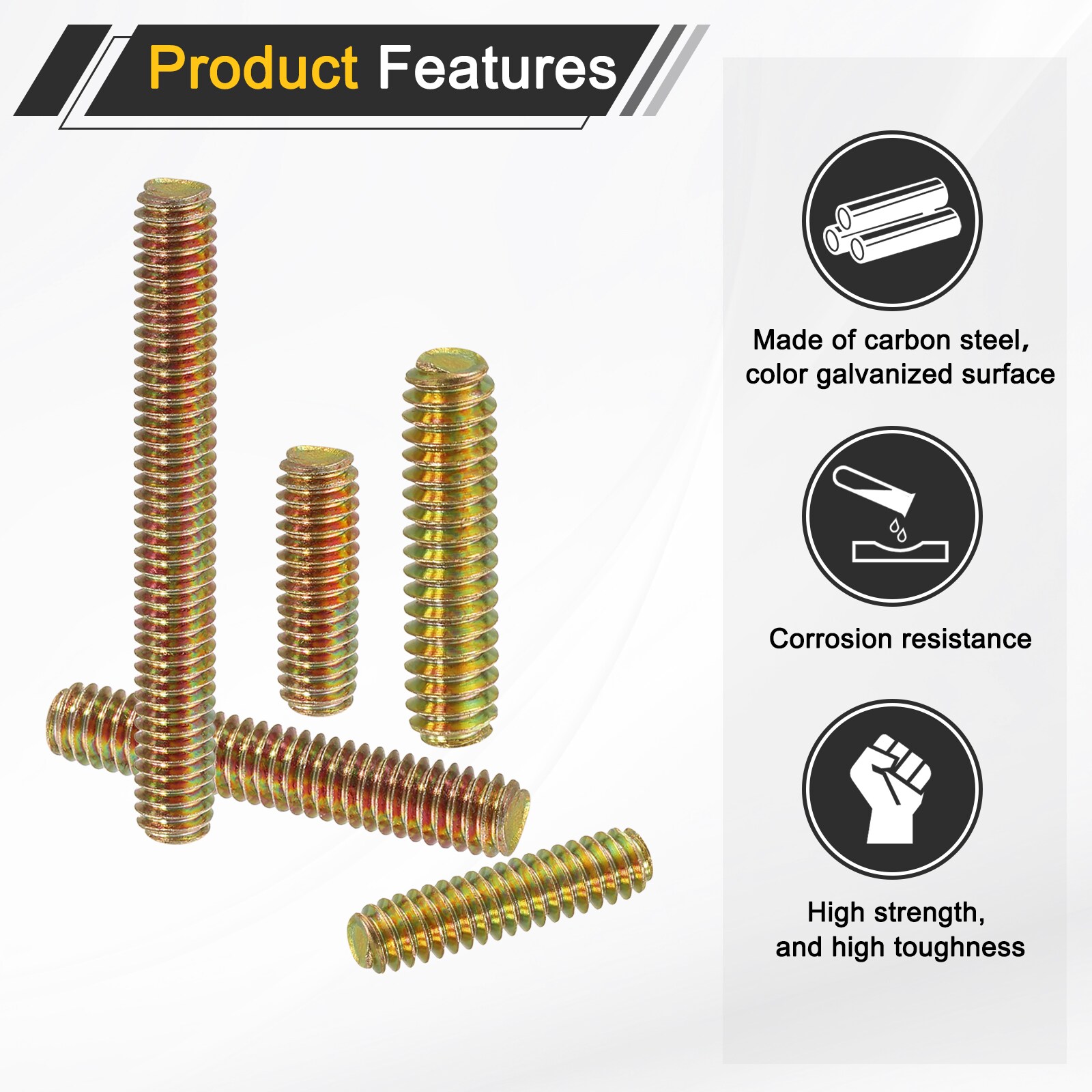 Unique Bargains S26031000UX4200 Threaded-Rod - View #3