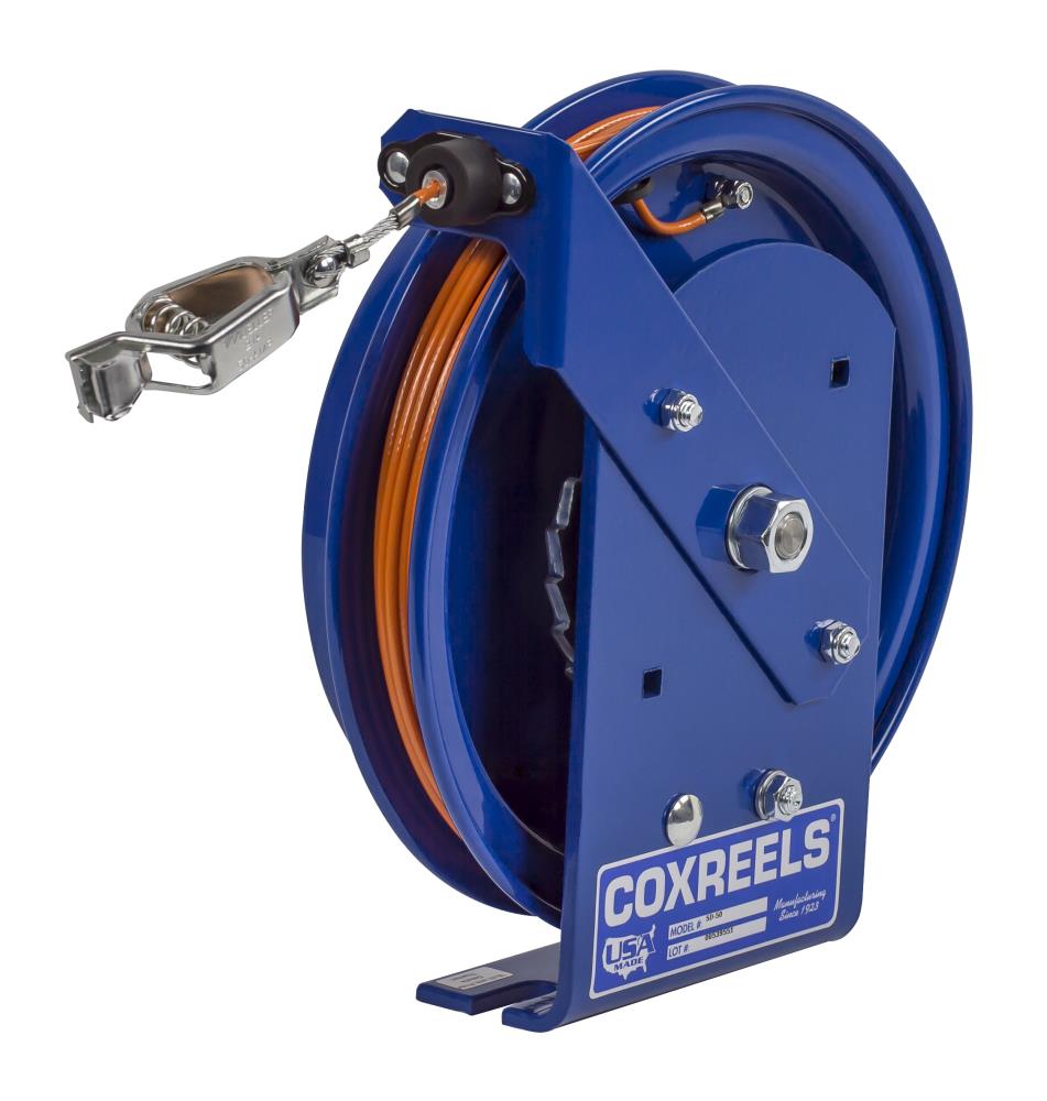 Coxreels SD-50 Spring Rewind Static Discharge Cable Reel: 50' Cable