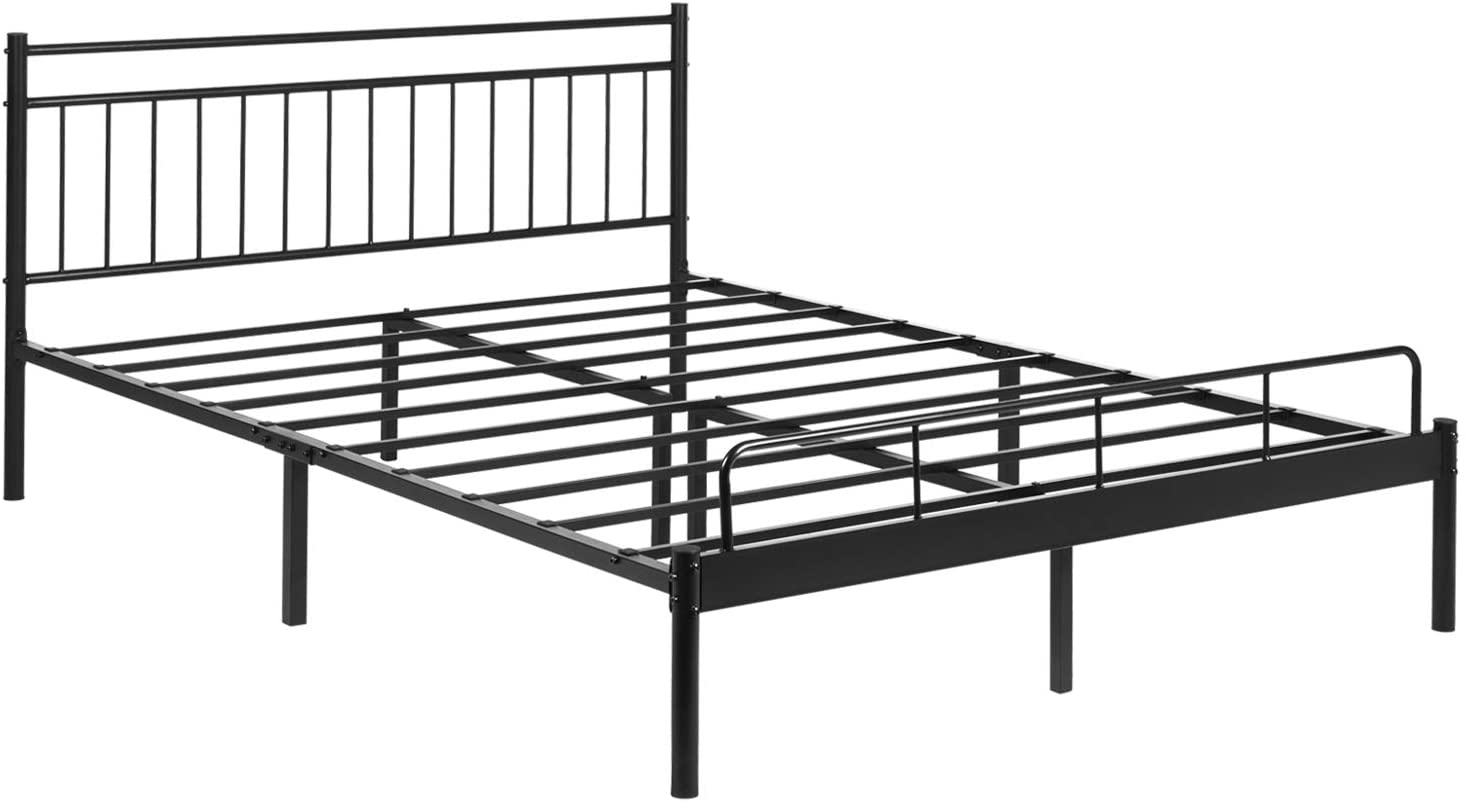 Full Size Black Metal Bed Frame Beds at Lowes.com