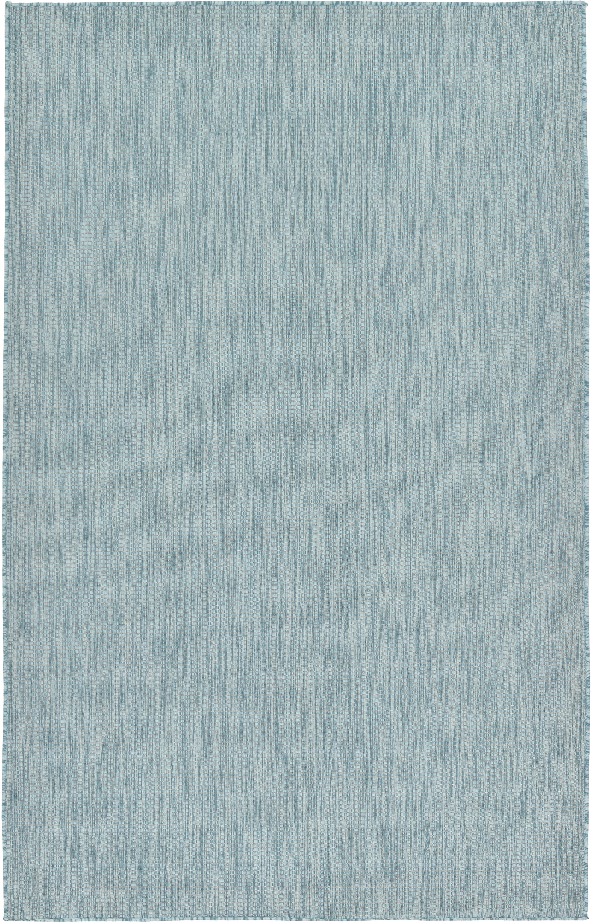 Aquamarine Easy-Care Synthetic 5' x 8' Outdoor Rug