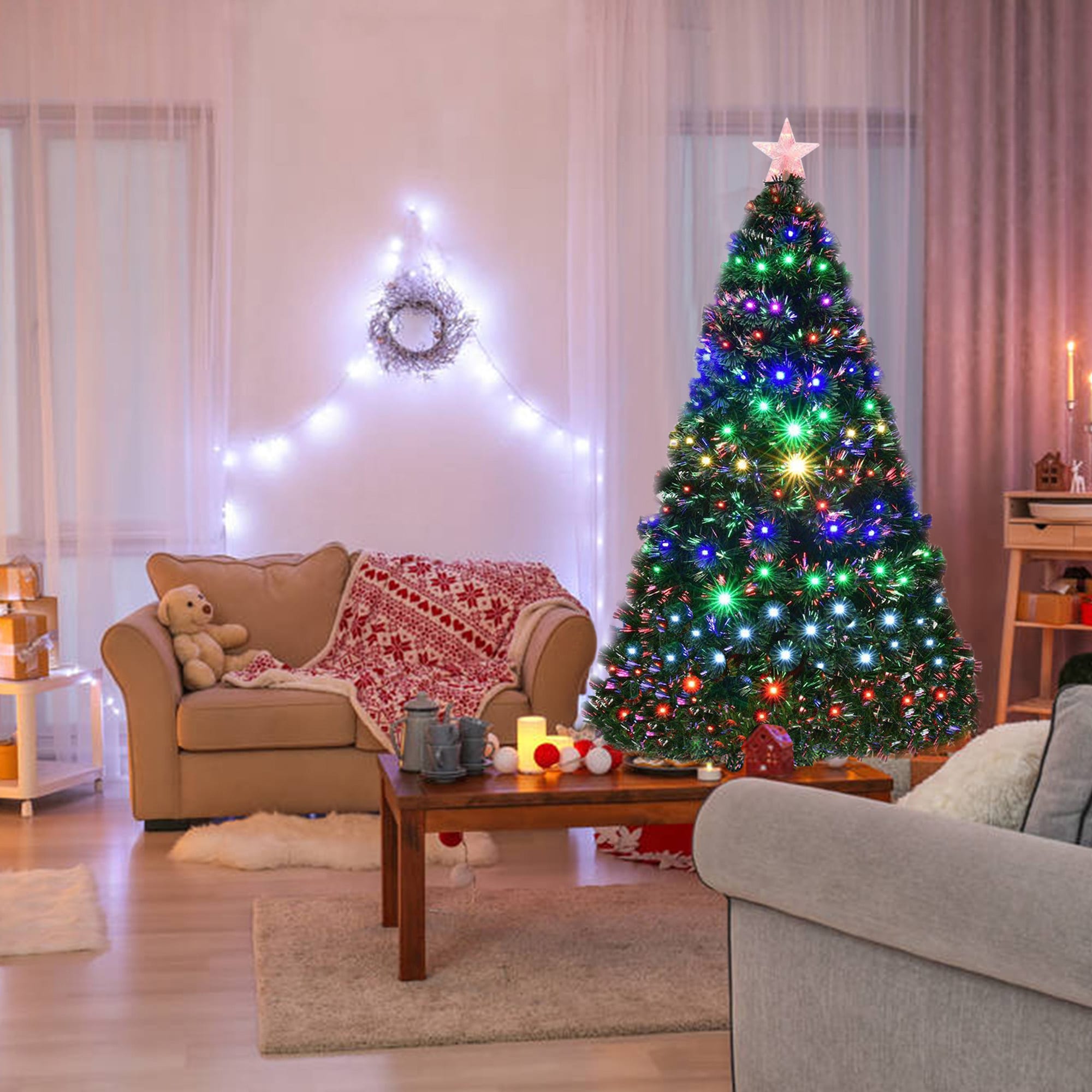 Fortumia 6' Christmas Tree with LED Lights and Remote Control