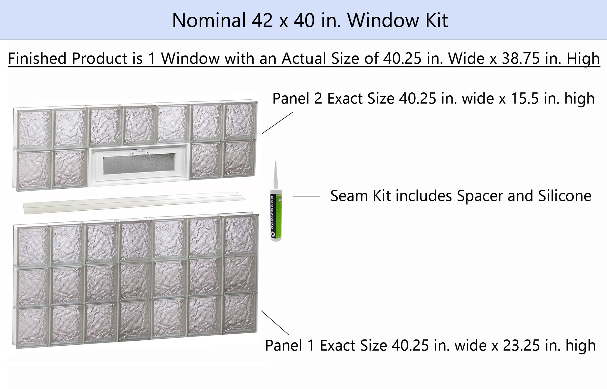 REDI2SET V4240IS Glass-Block-Windows - View #2