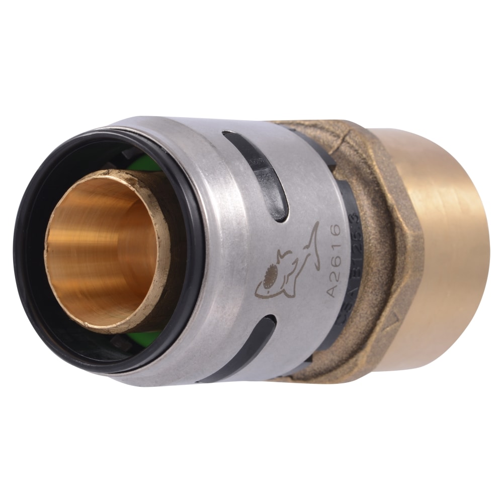 SharkBite K094Z2 EvoPEX 1-in Push-to-Connect x 1-in FNPT Female Adapter (2-Pack)
